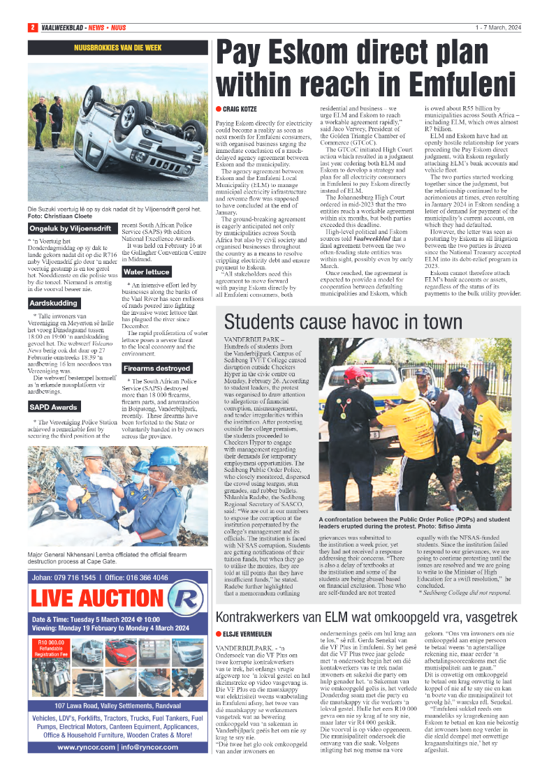 Vaalweekblad – 1 – 7 March, 2024 page 2