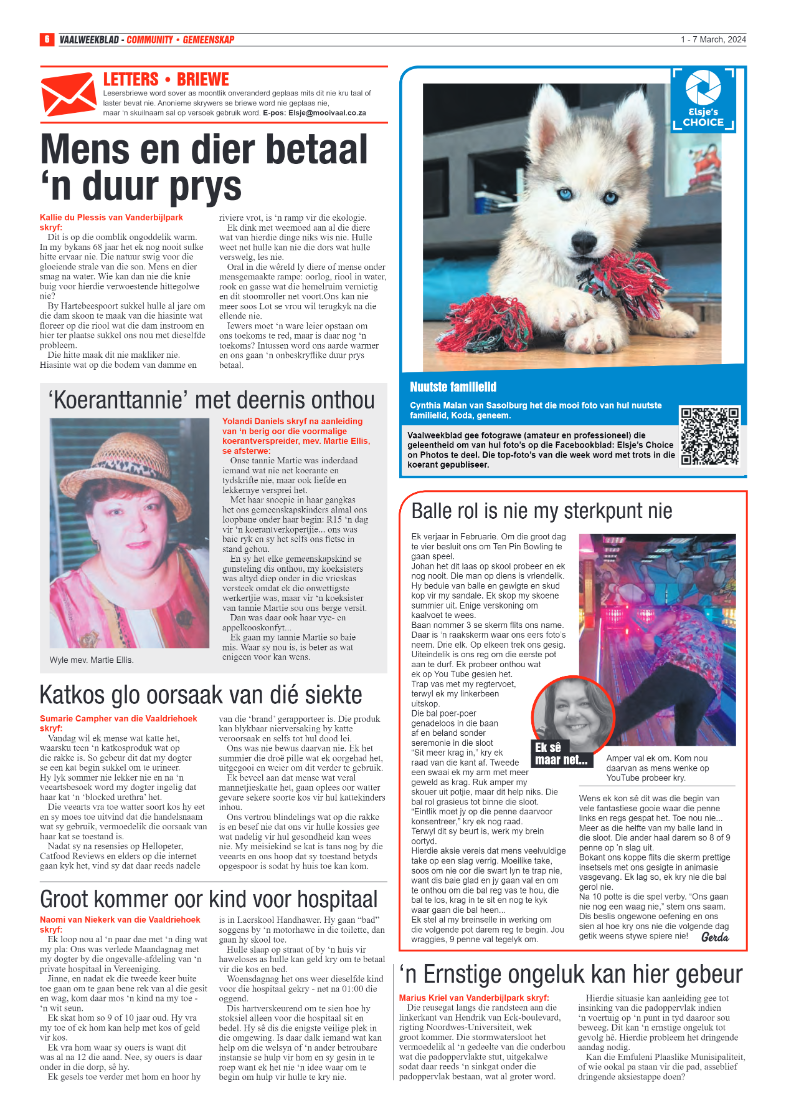 Vaalweekblad – 1 – 7 March, 2024 page 6