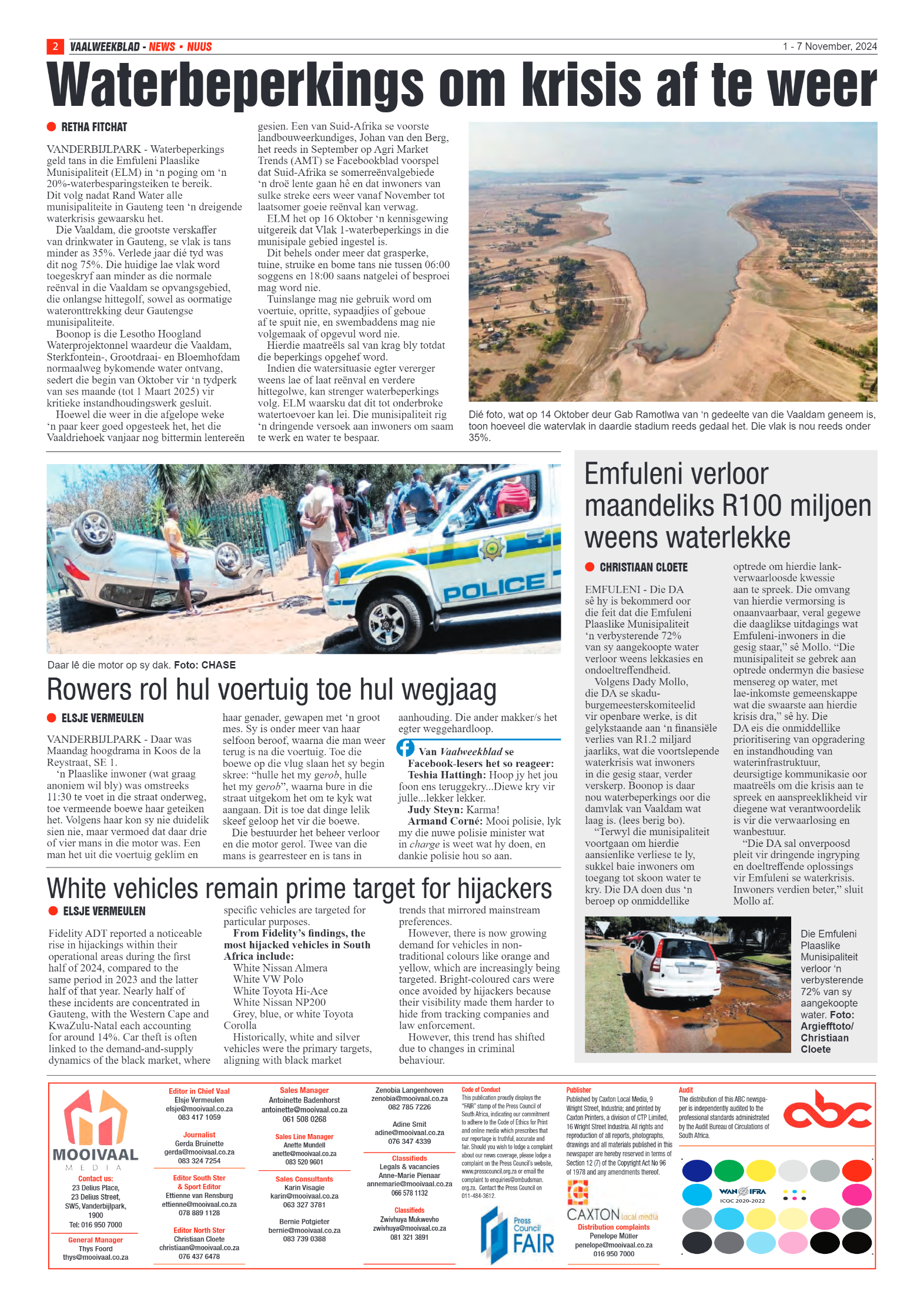 Vaalweekblad – 1 – 7 November, 2024 page 2