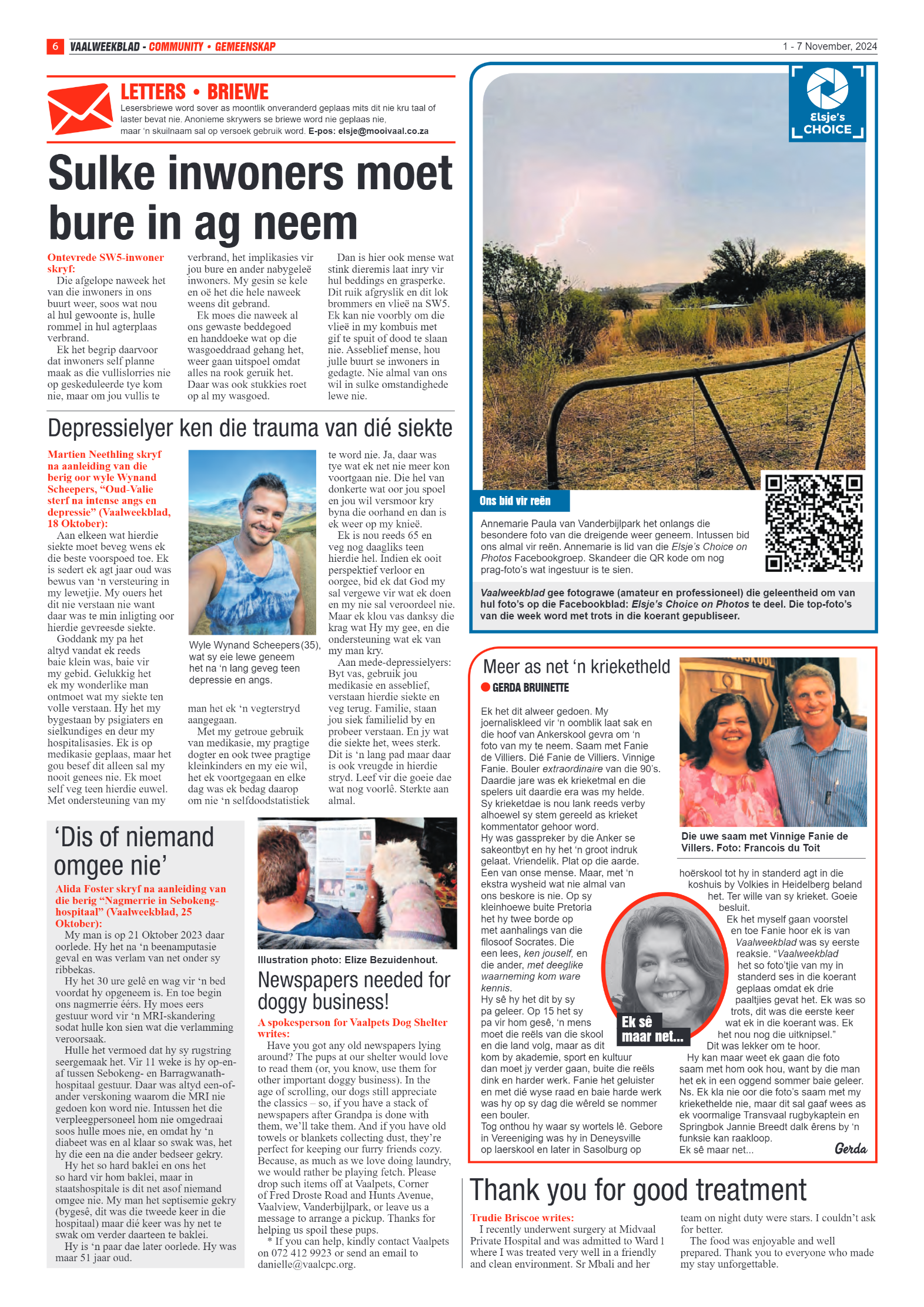 Vaalweekblad – 1 – 7 November, 2024 page 6
