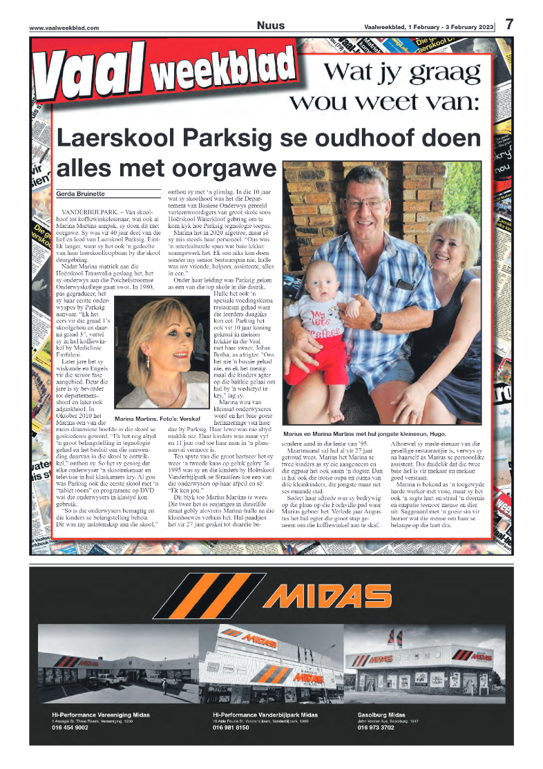 Vaalweekblad, 1 February – 3 February 2023 page 7