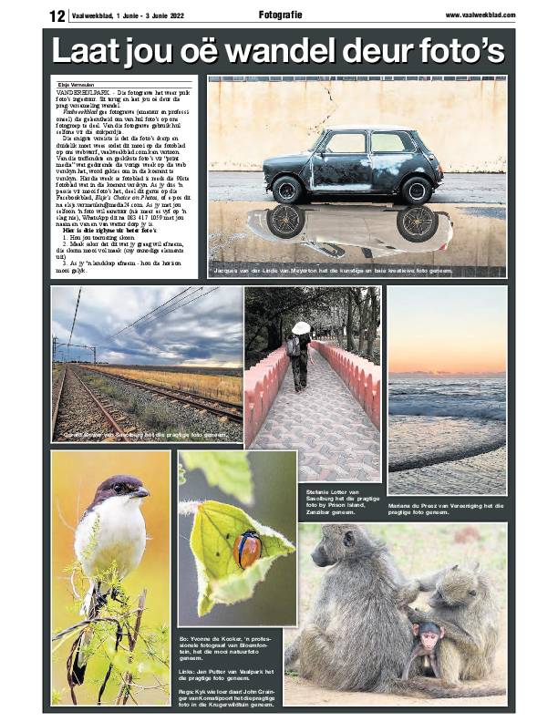 Vaalweekblad, 1 Junie – 3 Junie 2022 page 12