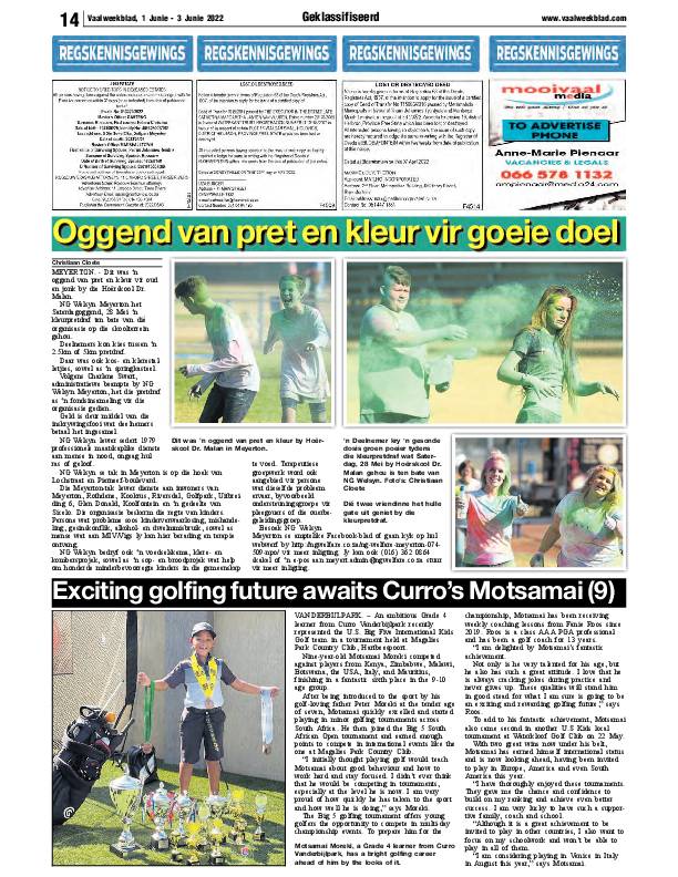 Vaalweekblad, 1 Junie – 3 Junie 2022 page 14