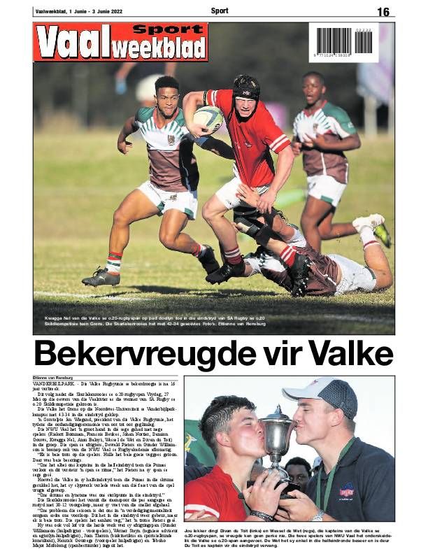 Vaalweekblad, 1 Junie – 3 Junie 2022 page 16