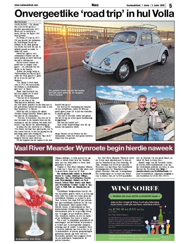 Vaalweekblad, 1 Junie – 3 Junie 2022 page 5