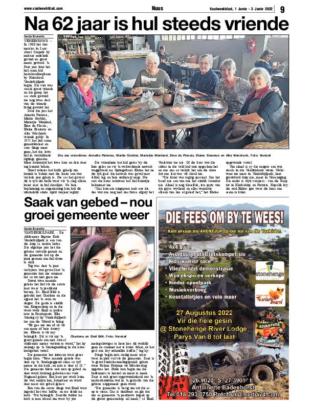 Vaalweekblad, 1 Junie – 3 Junie 2022 page 7