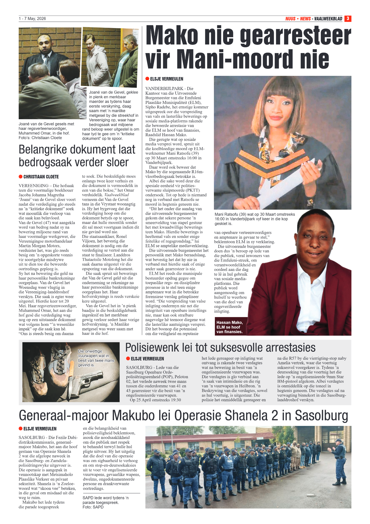 Vaalweekblad – 1 Mei 2026 page 3