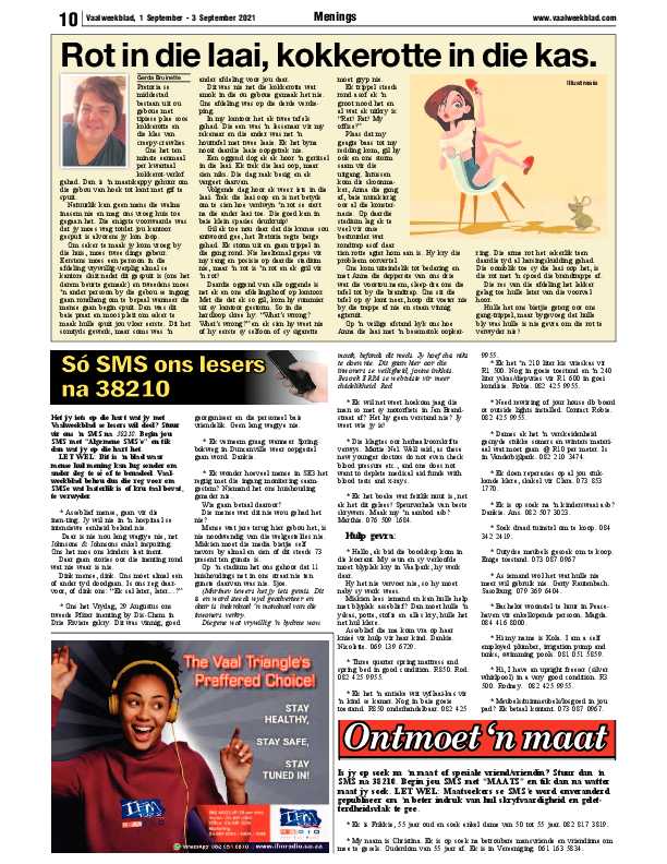 Vaalweekblad 1 September – 3 September 2021 page 11