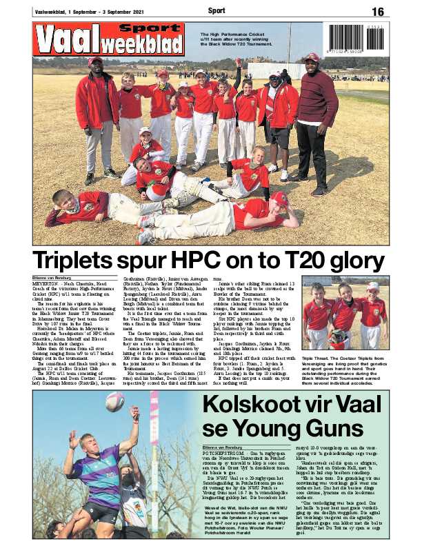 Vaalweekblad 1 September – 3 September 2021 page 16