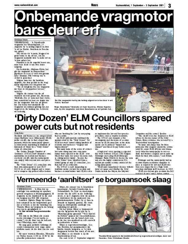 Vaalweekblad 1 September – 3 September 2021 page 3