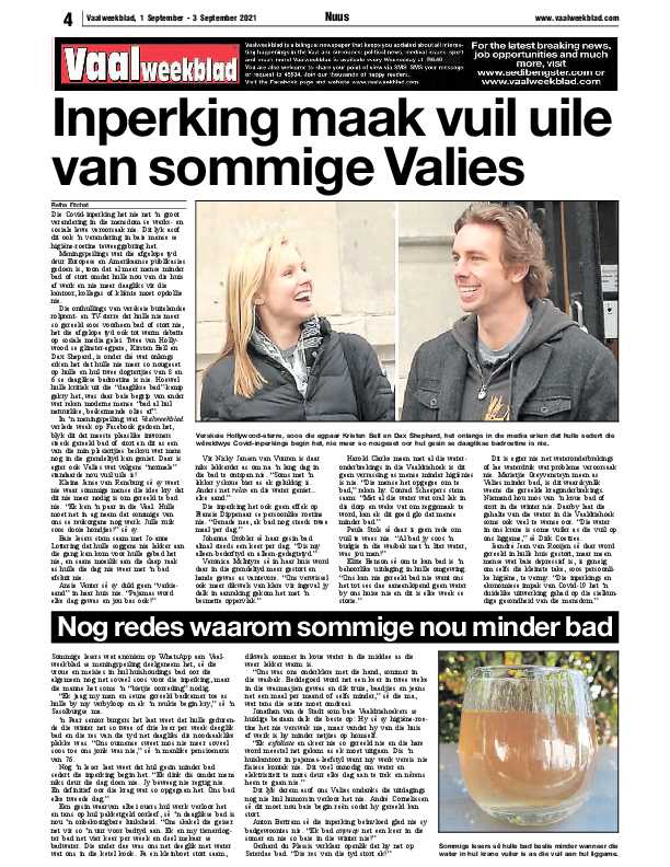 Vaalweekblad 1 September – 3 September 2021 page 4