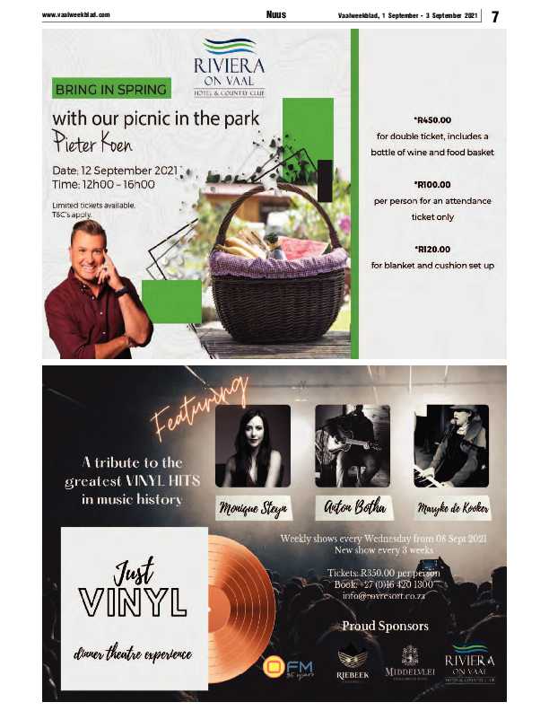 Vaalweekblad 1 September – 3 September 2021 page 7
