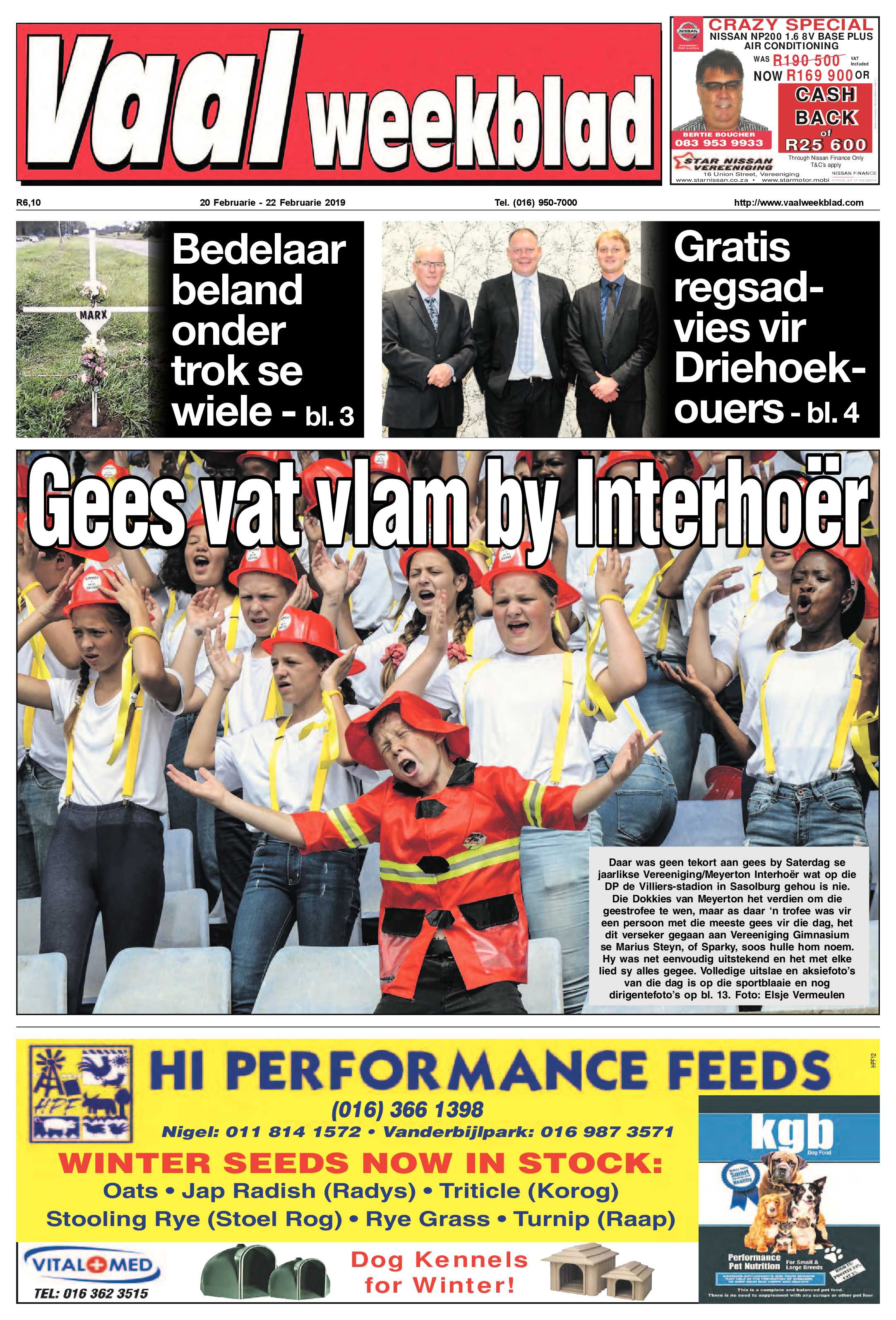 Vaalweekblad 20 – 22 Februarie 2019 page 1