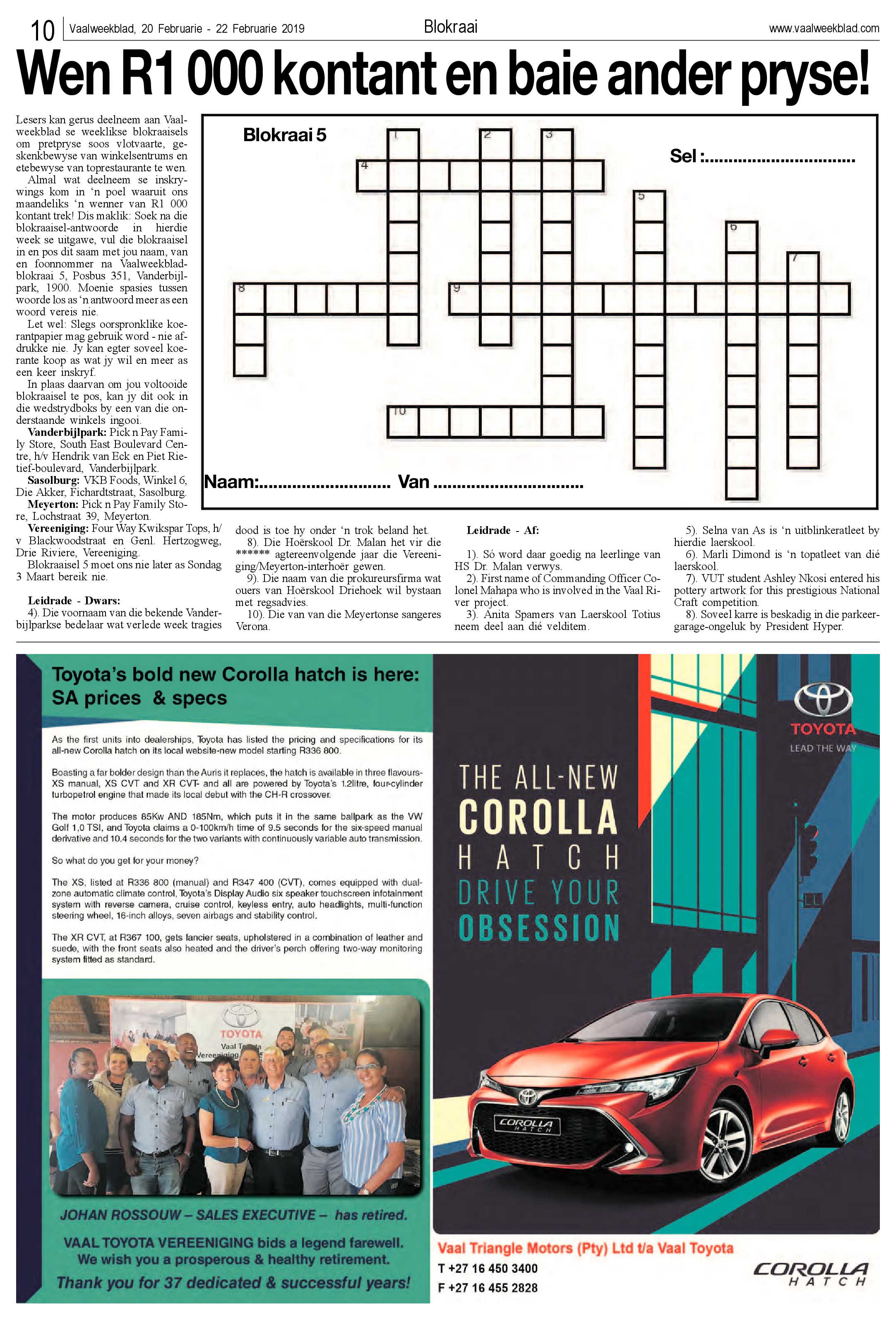 Vaalweekblad 20 – 22 Februarie 2019 page 10