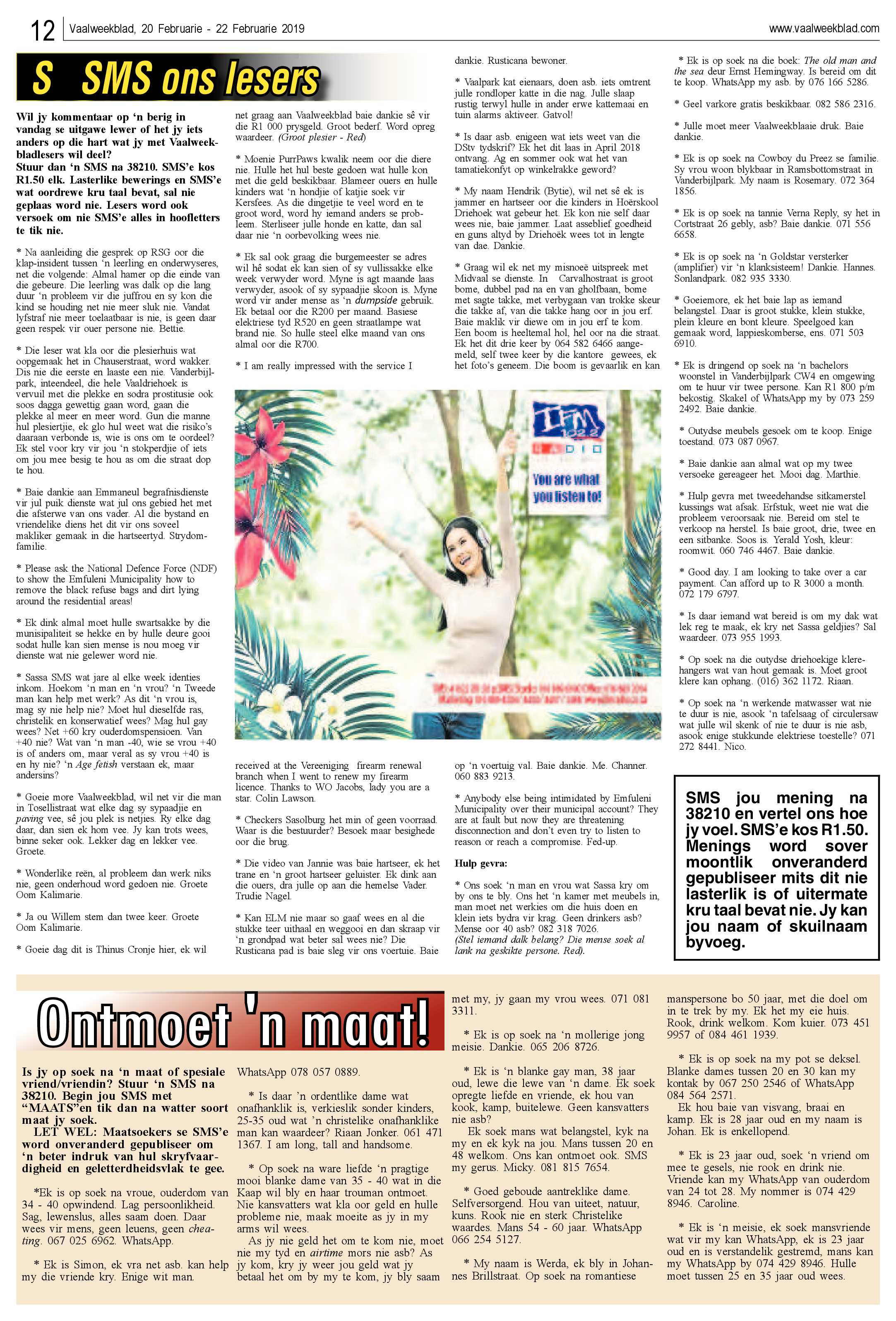 Vaalweekblad 20 – 22 Februarie 2019 page 12