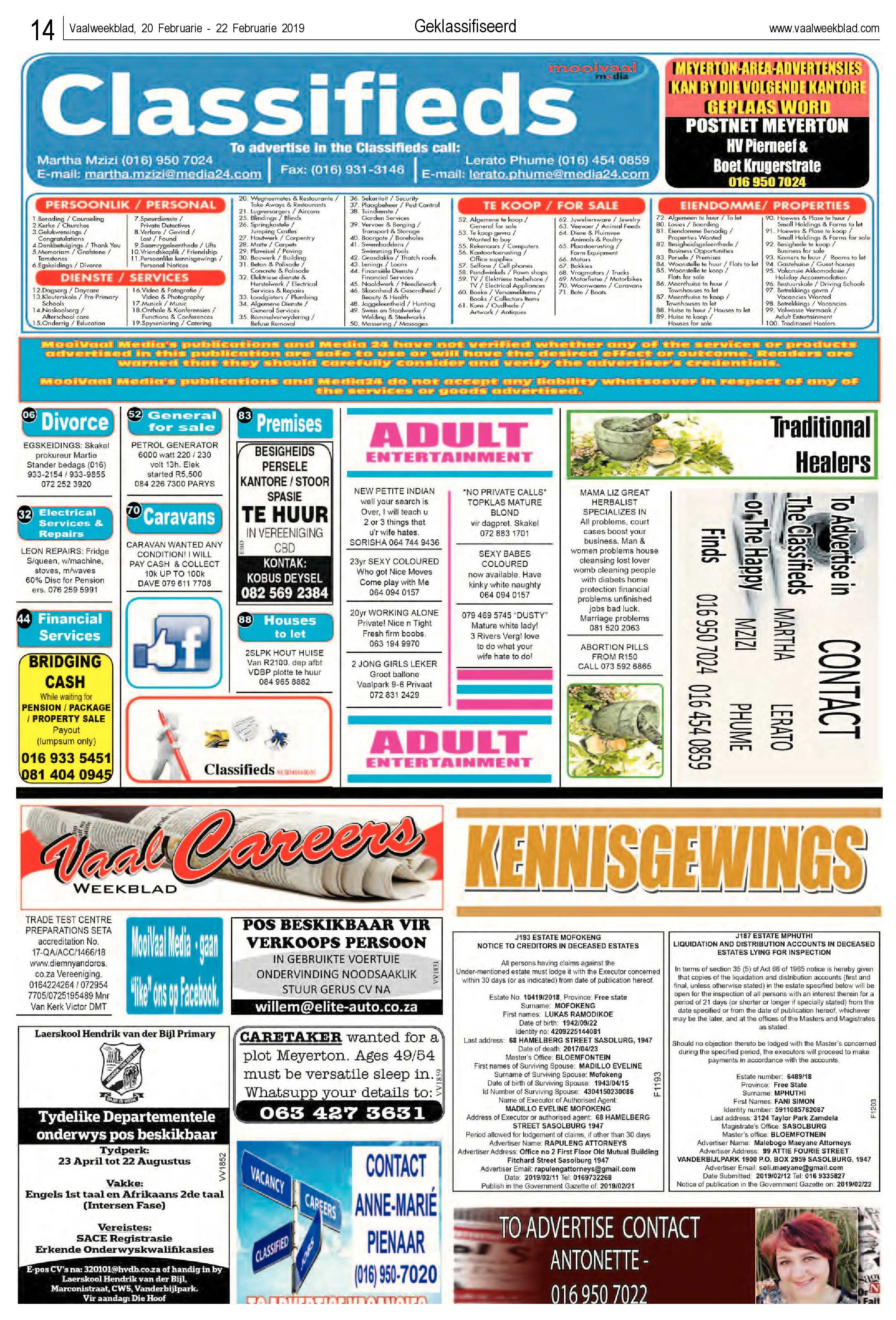 Vaalweekblad 20 – 22 Februarie 2019 page 14