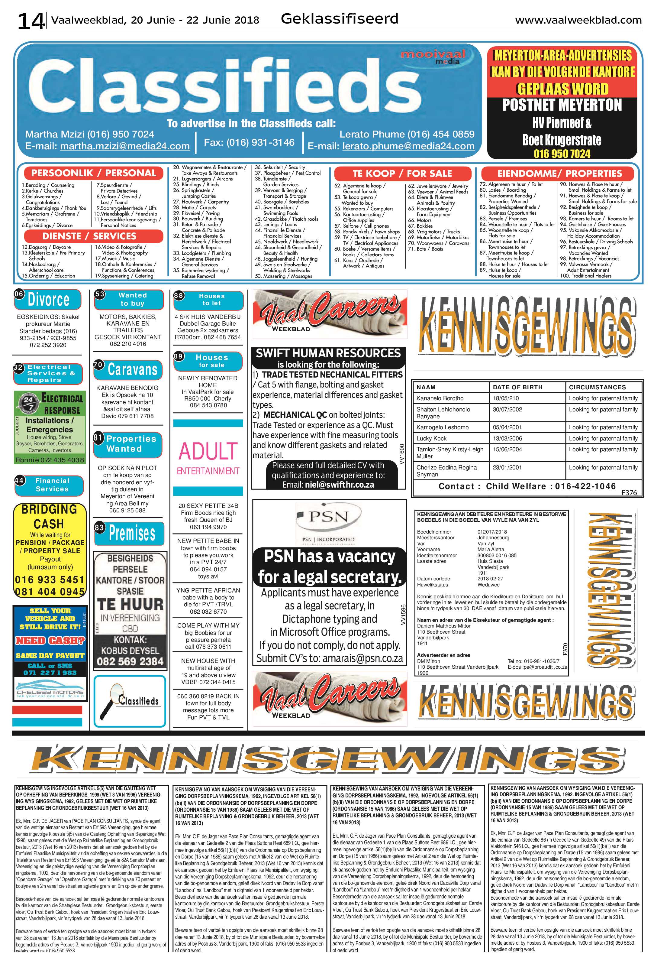 Vaalweekblad 20 – 22 Junie 2018 page 14
