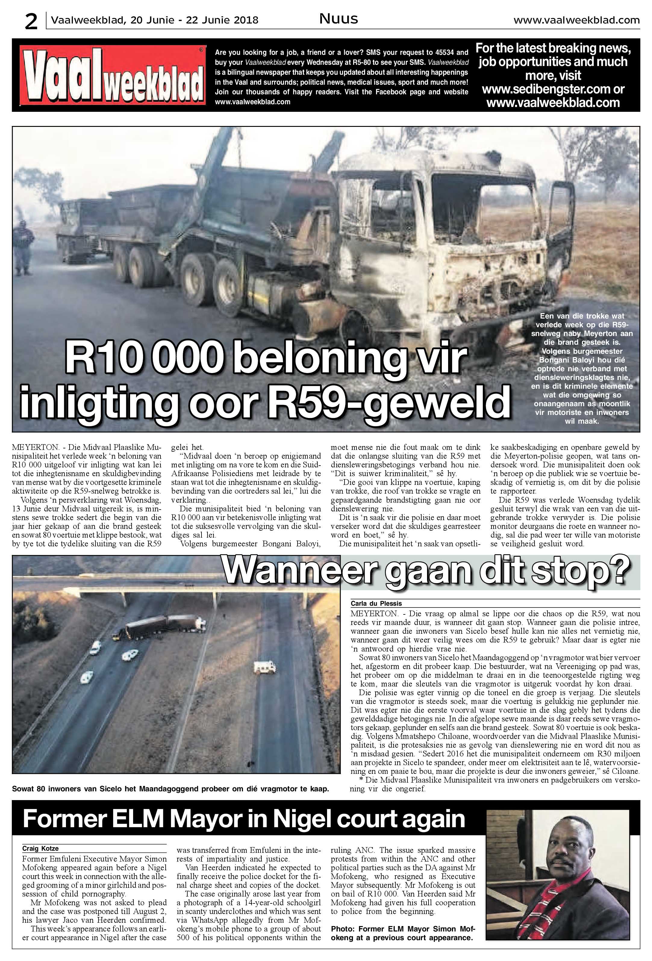 Vaalweekblad 20 – 22 Junie 2018 page 2
