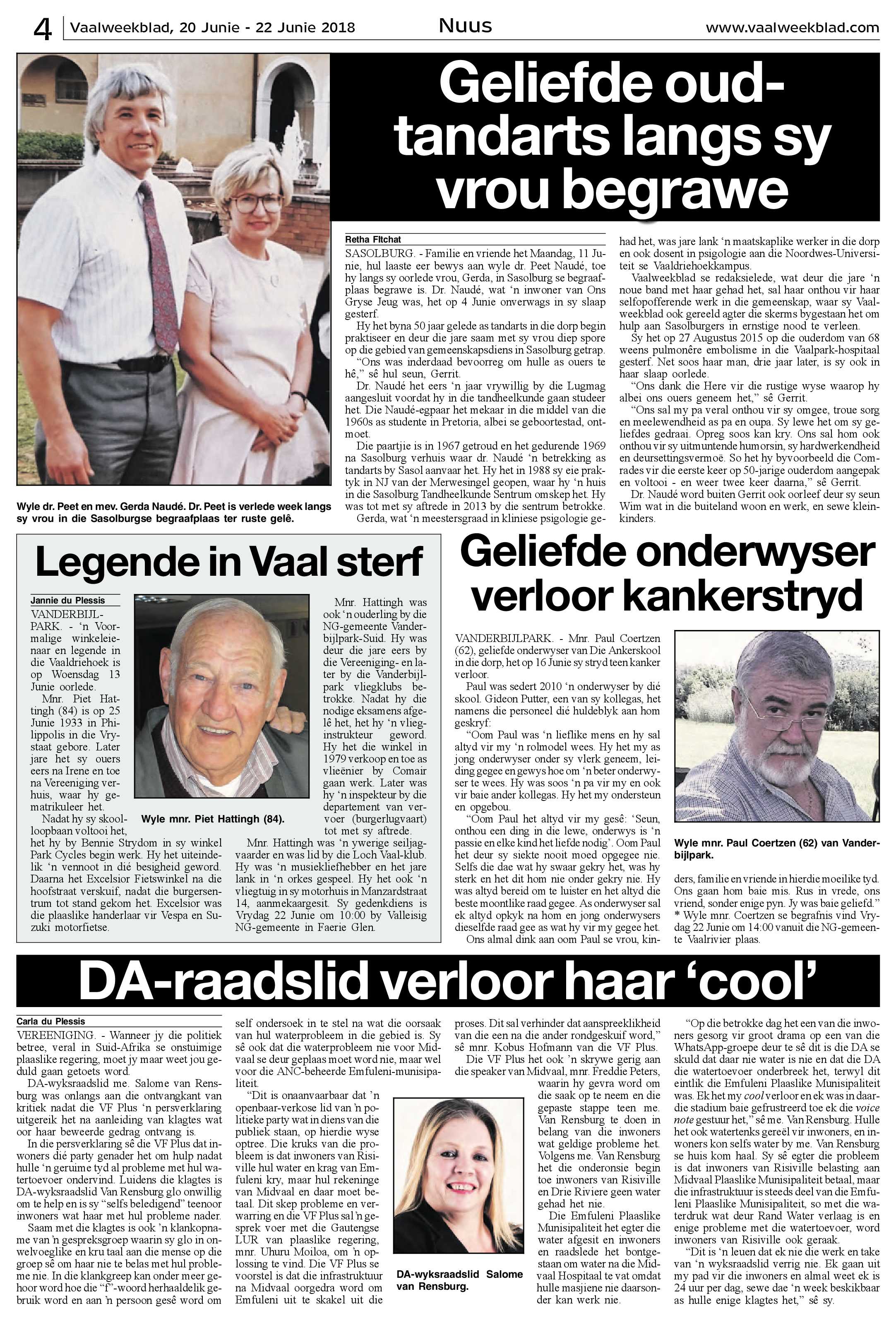 Vaalweekblad 20 – 22 Junie 2018 page 4