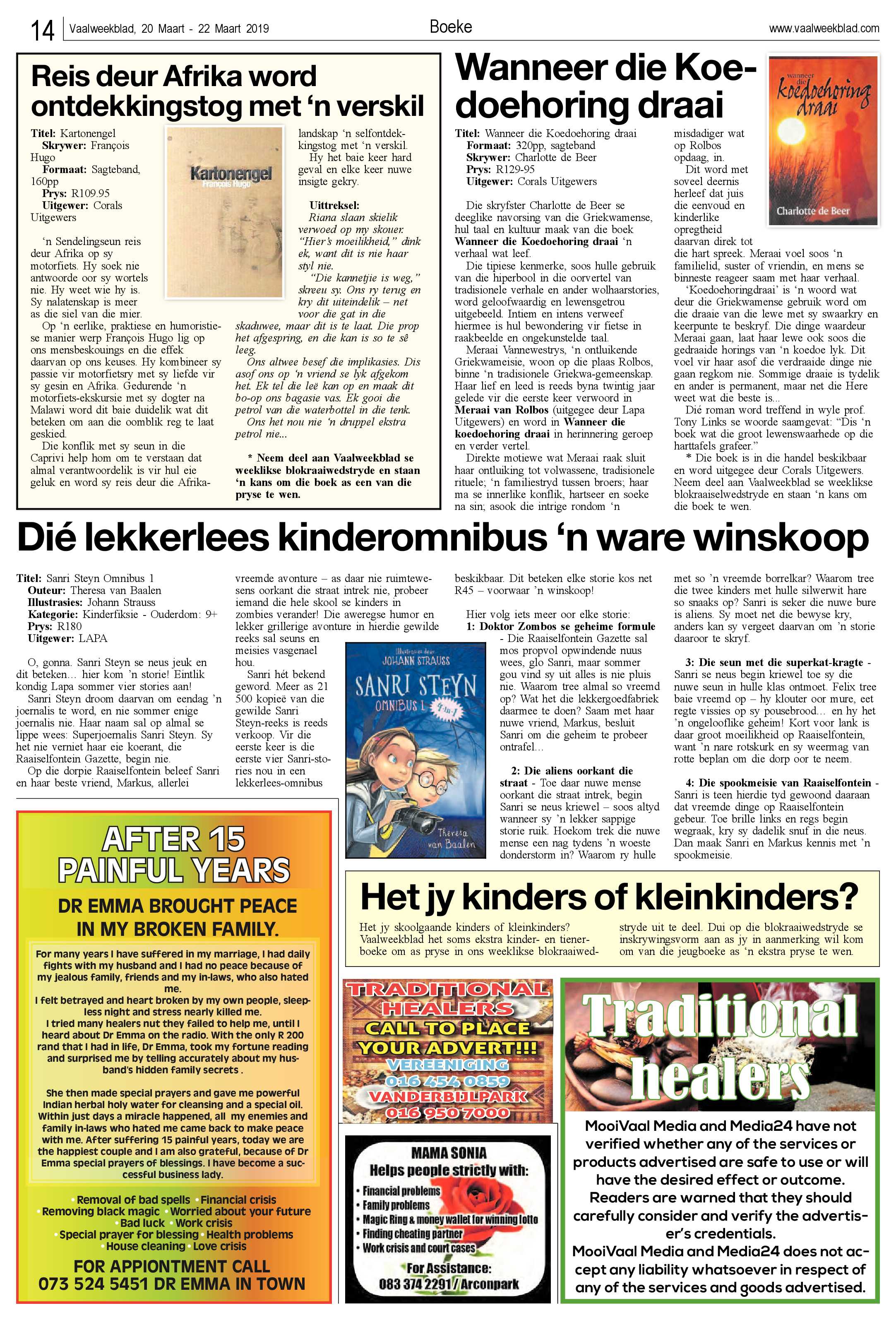 Vaalweekblad 20 – 22 Maart 2019 page 14