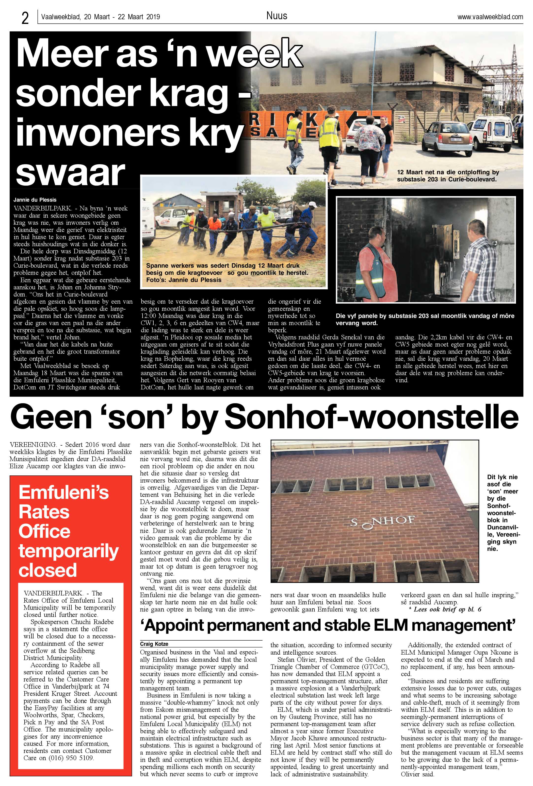 Vaalweekblad 20 – 22 Maart 2019 page 2