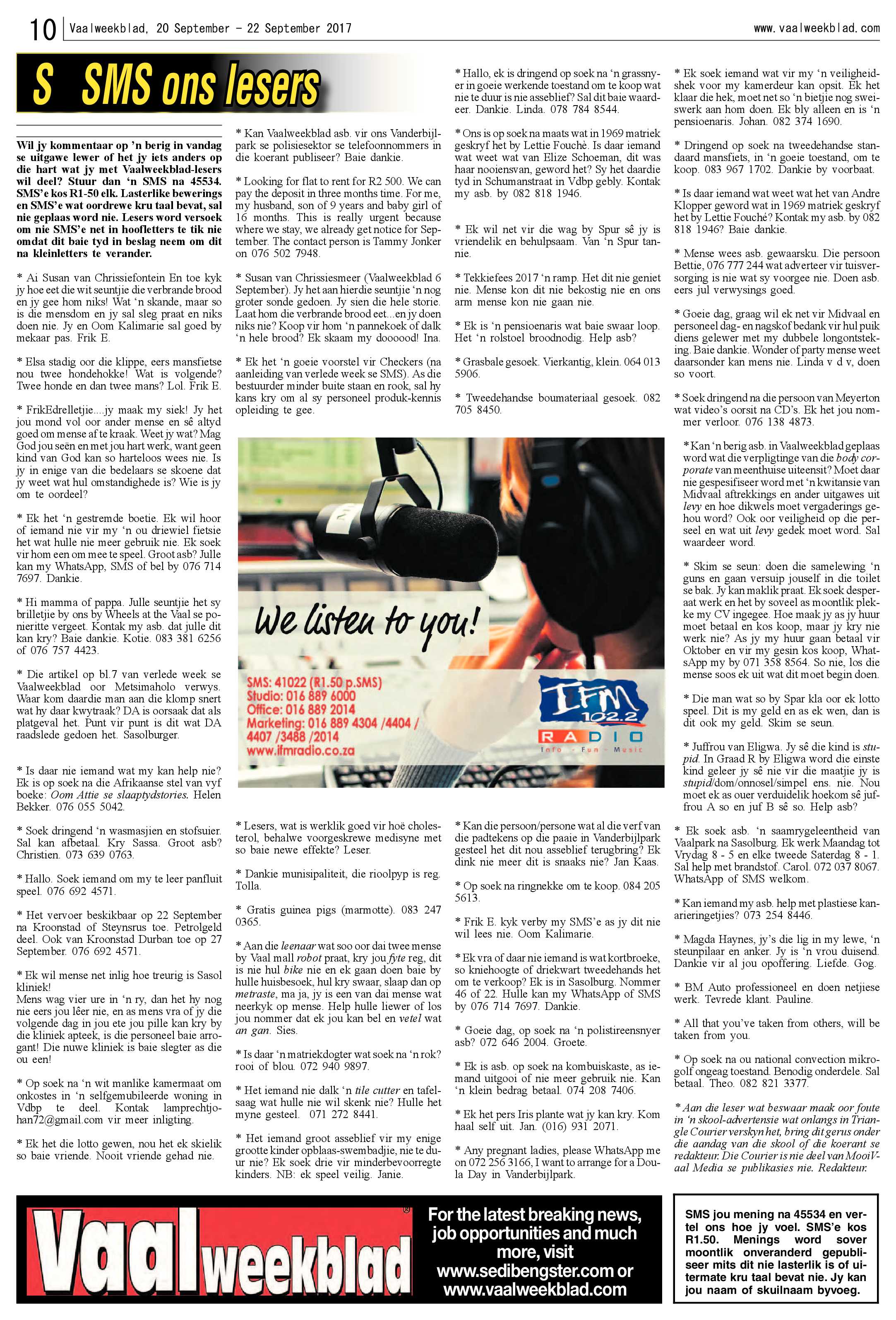 Vaalweekblad 20 – 22 September 2017 page 10
