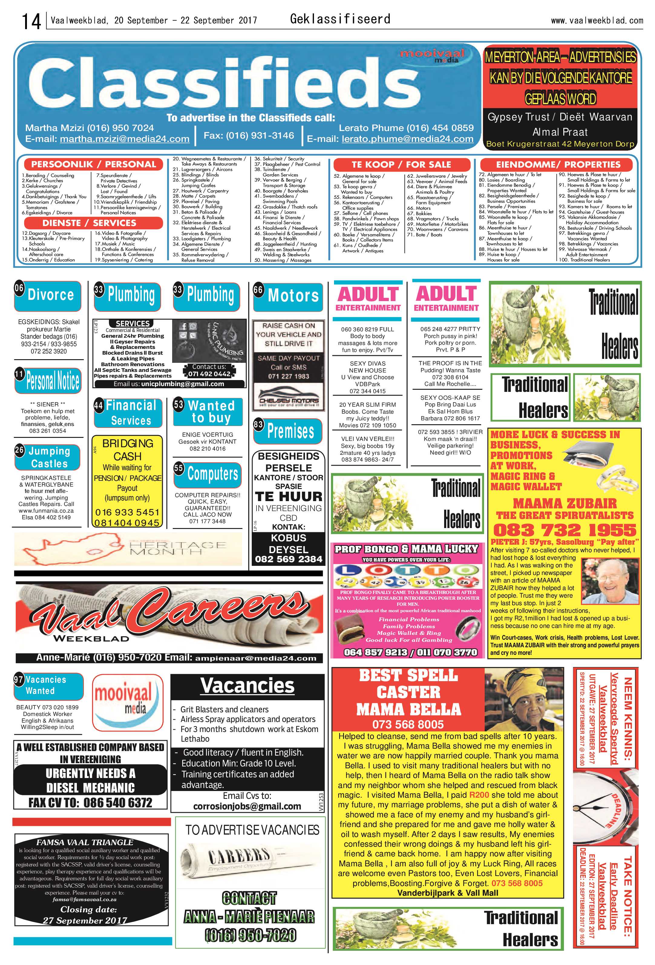 Vaalweekblad 20 – 22 September 2017 page 14