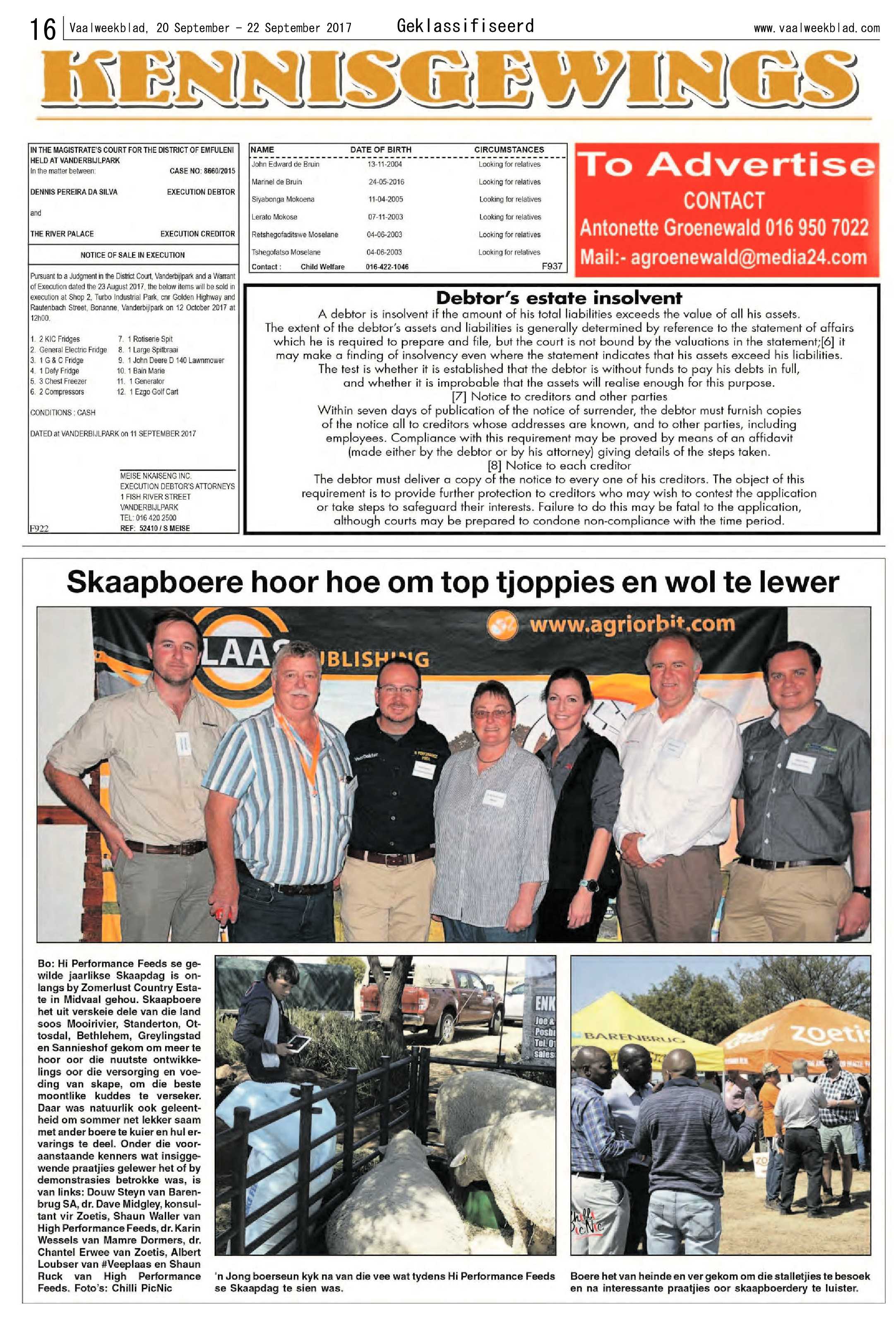 Vaalweekblad 20 – 22 September 2017 page 16
