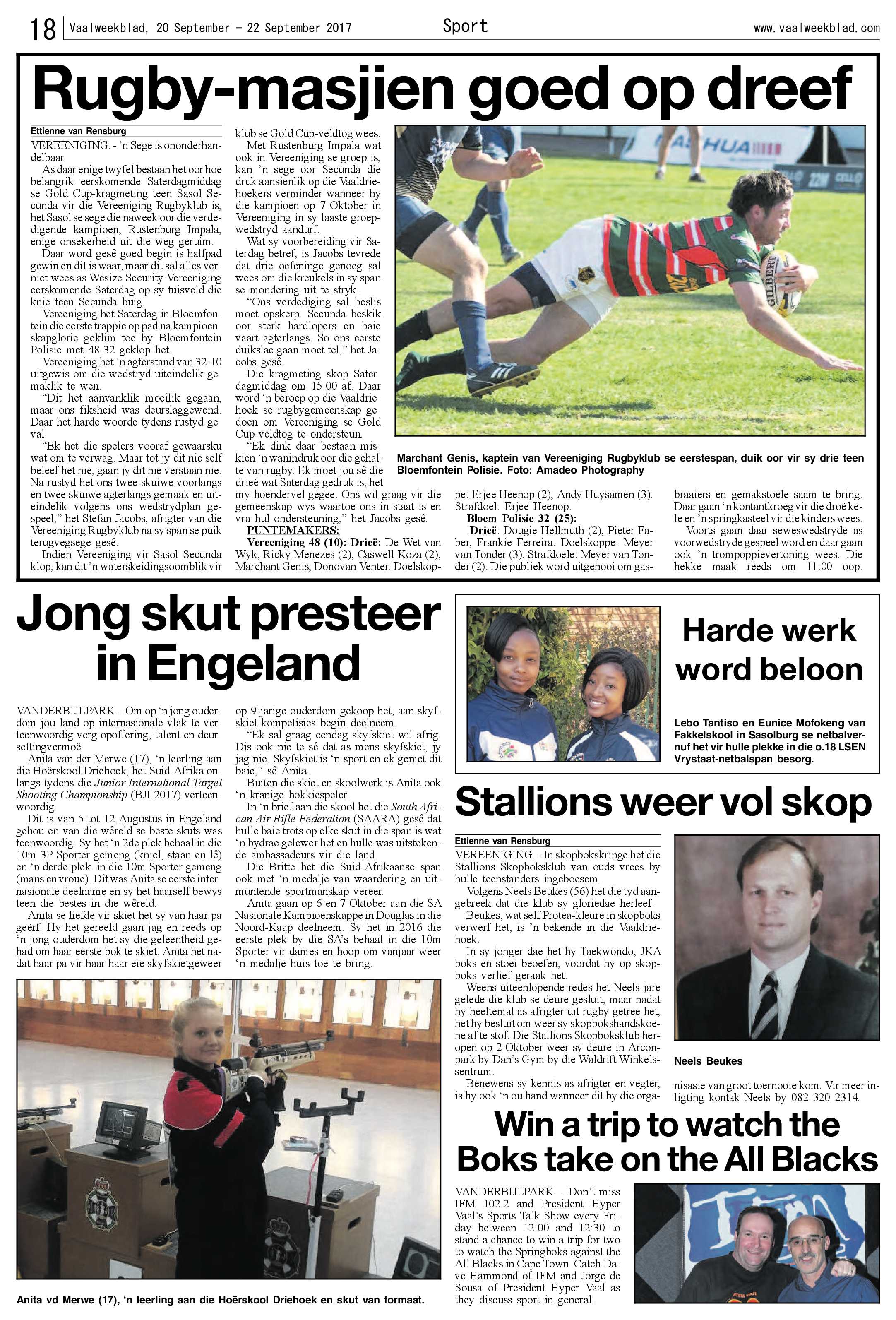 Vaalweekblad 20 – 22 September 2017 page 18