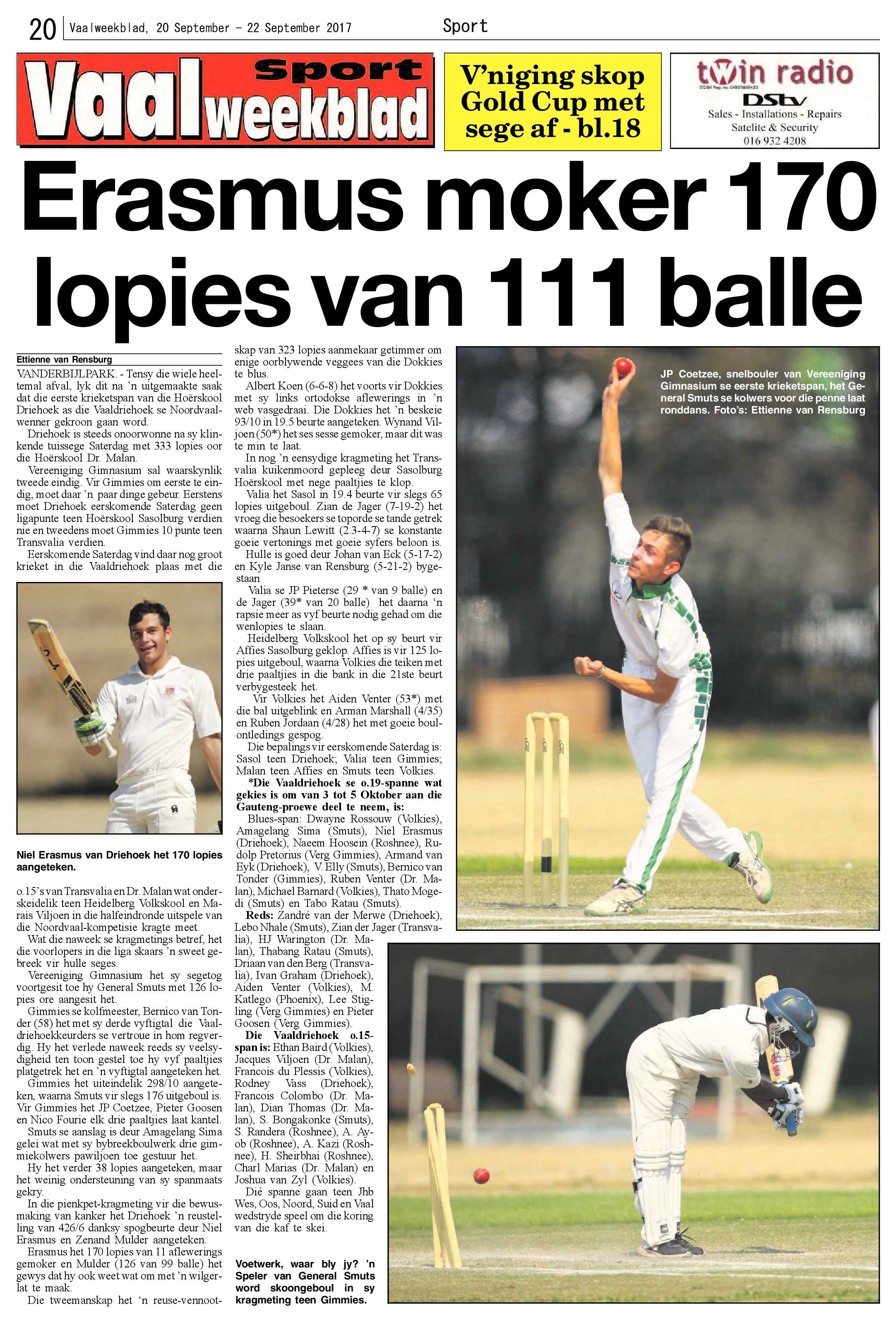 Vaalweekblad 20 – 22 September 2017 page 20