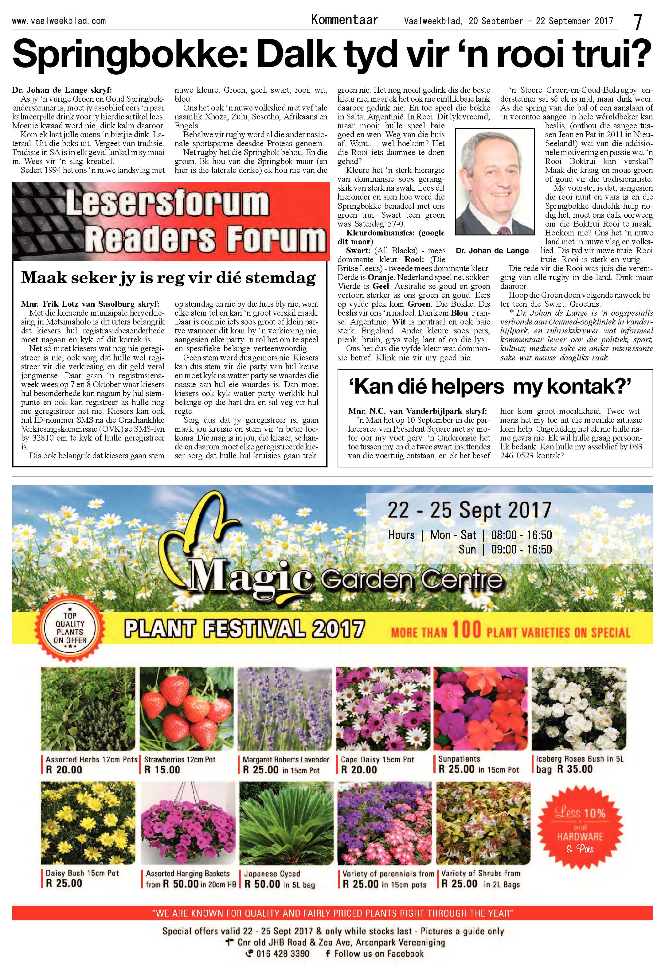 Vaalweekblad 20 – 22 September 2017 page 7