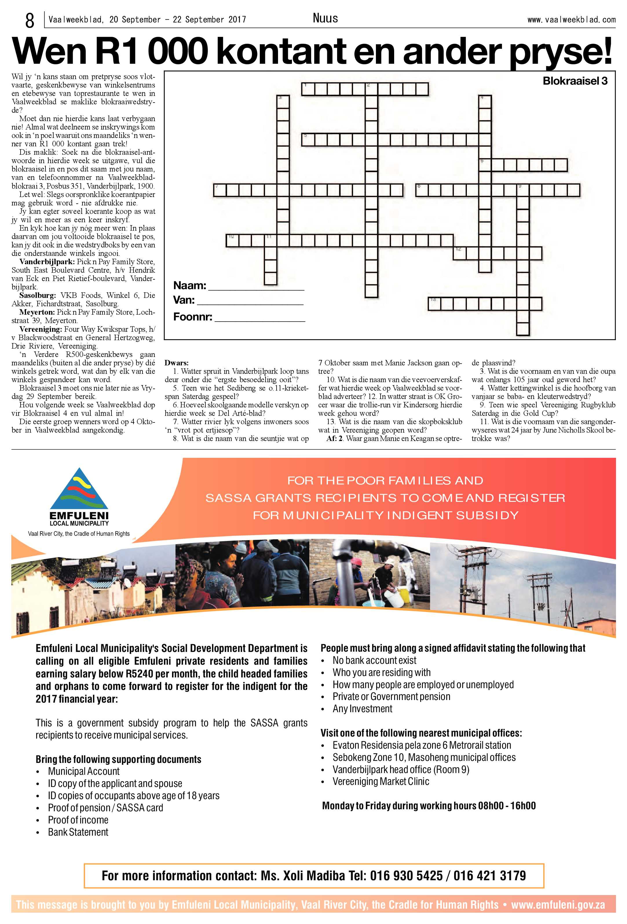 Vaalweekblad 20 – 22 September 2017 page 8