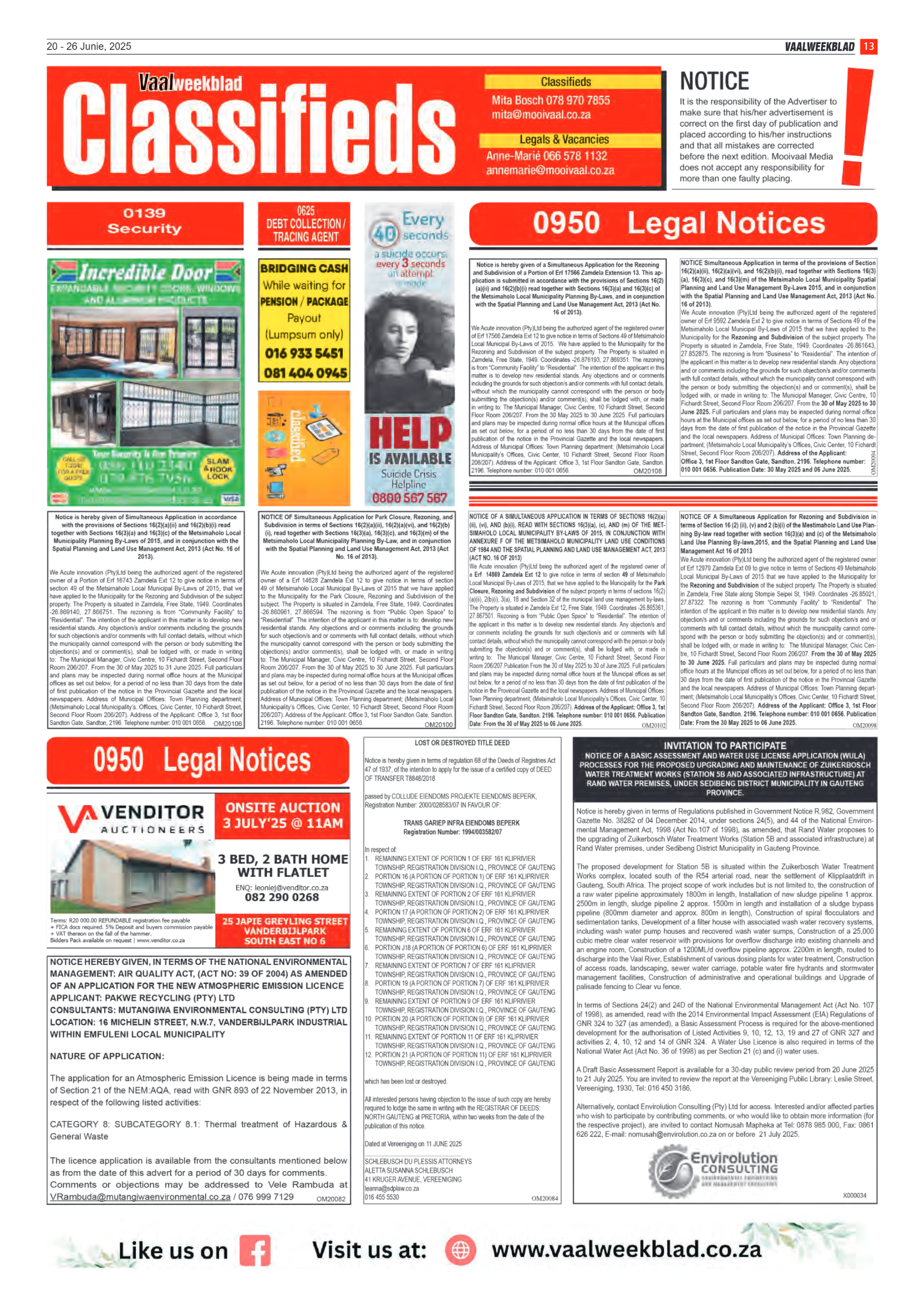 Vaalweekblad 20 – 26 Junie, 2025 page 13