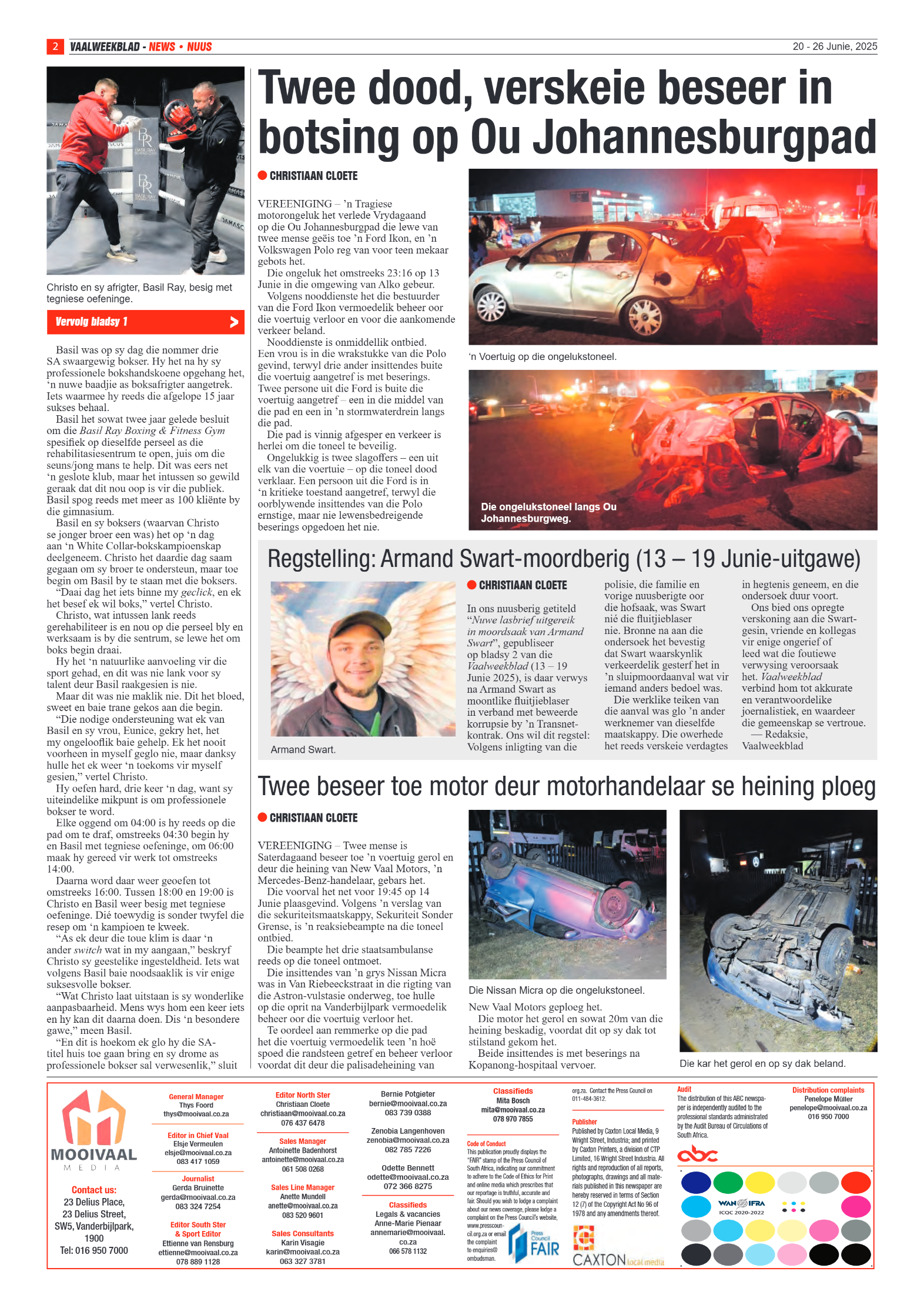 Vaalweekblad 20 – 26 Junie, 2025 page 2