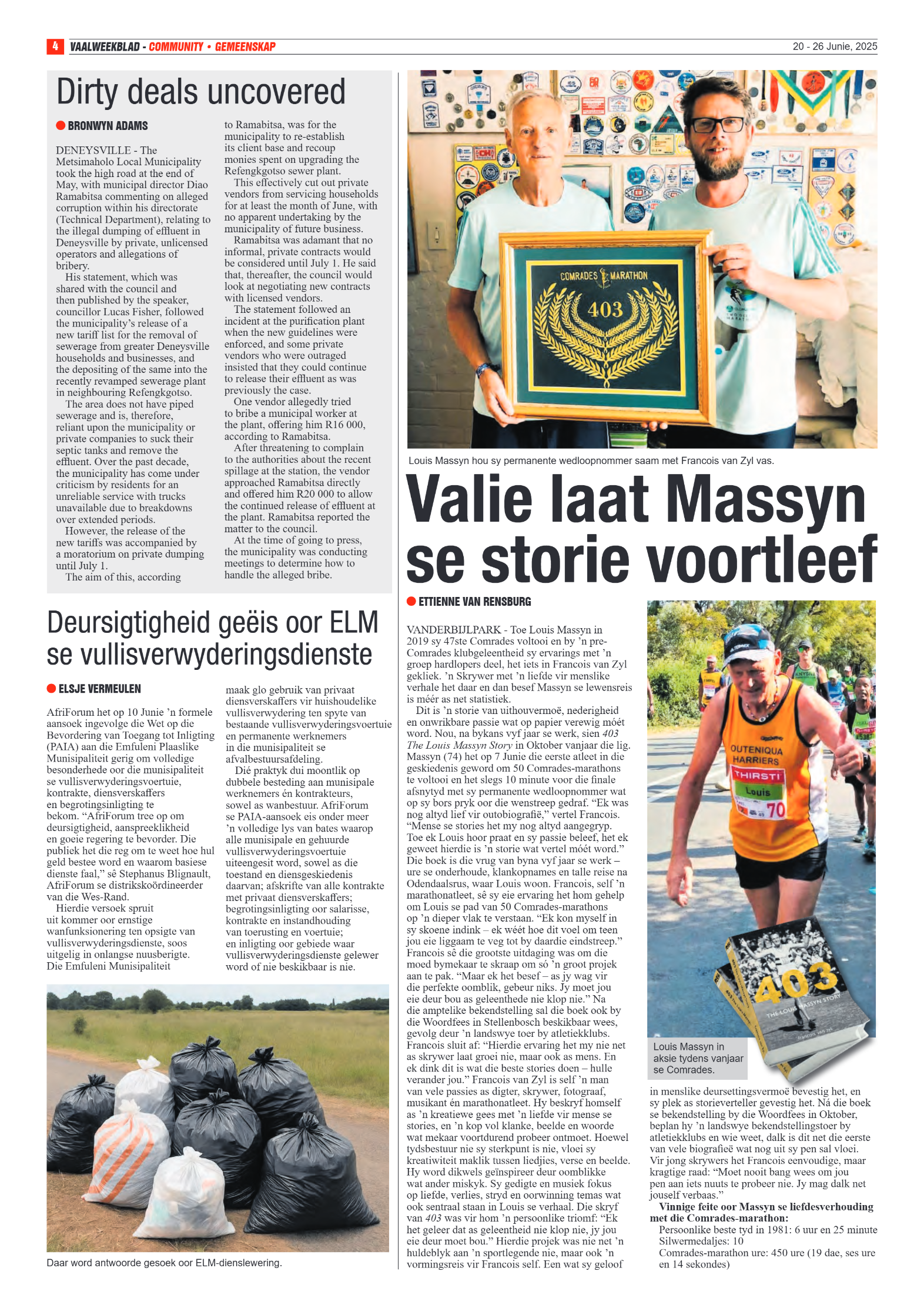 Vaalweekblad 20 – 26 Junie, 2025 page 4