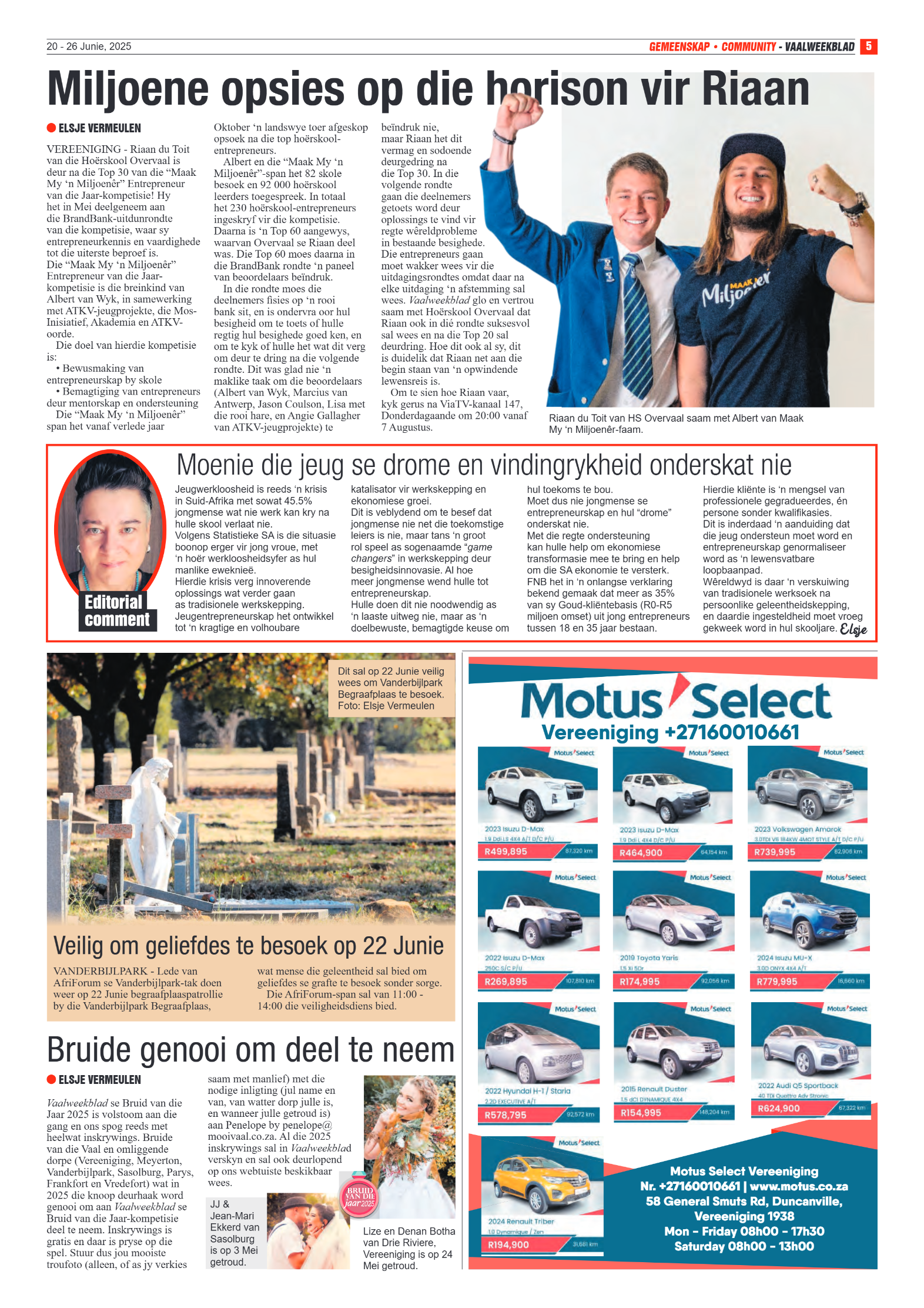 Vaalweekblad 20 – 26 Junie, 2025 page 5