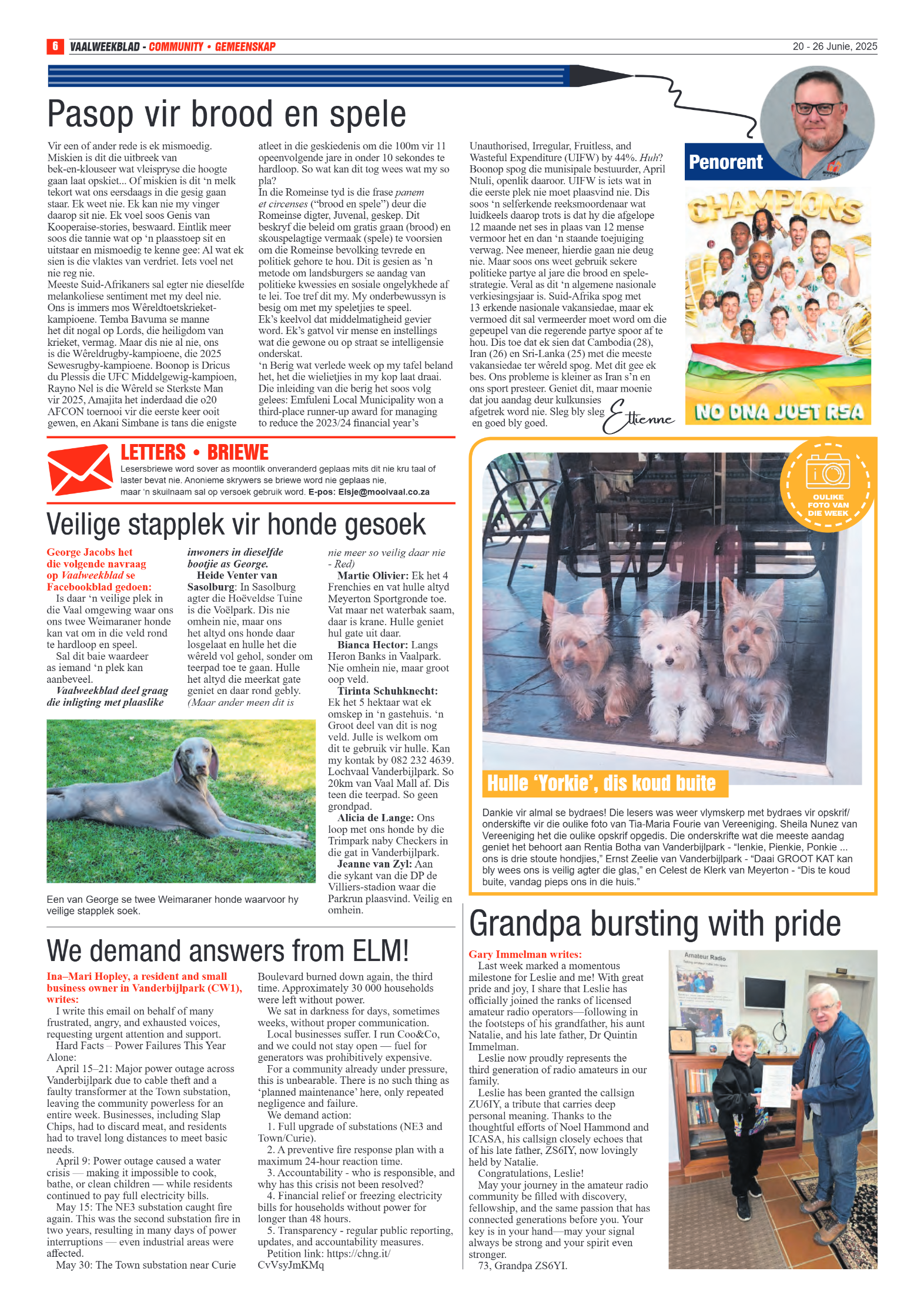 Vaalweekblad 20 – 26 Junie, 2025 page 6