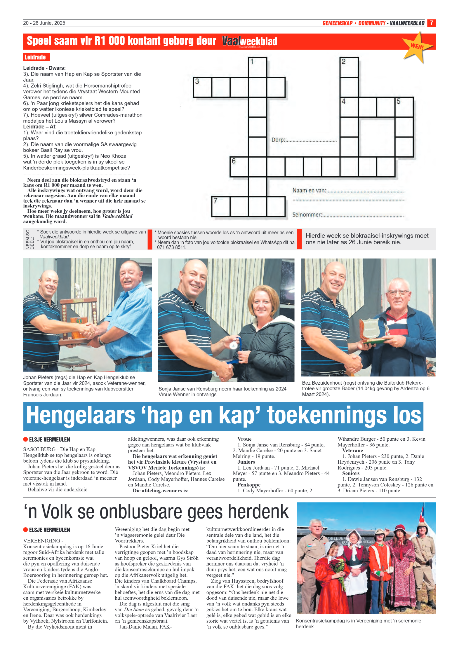 Vaalweekblad 20 – 26 Junie, 2025 page 7