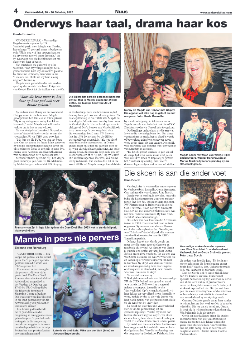 Vaalweekblad, 20 – 26 Oktober, 2023 page 4