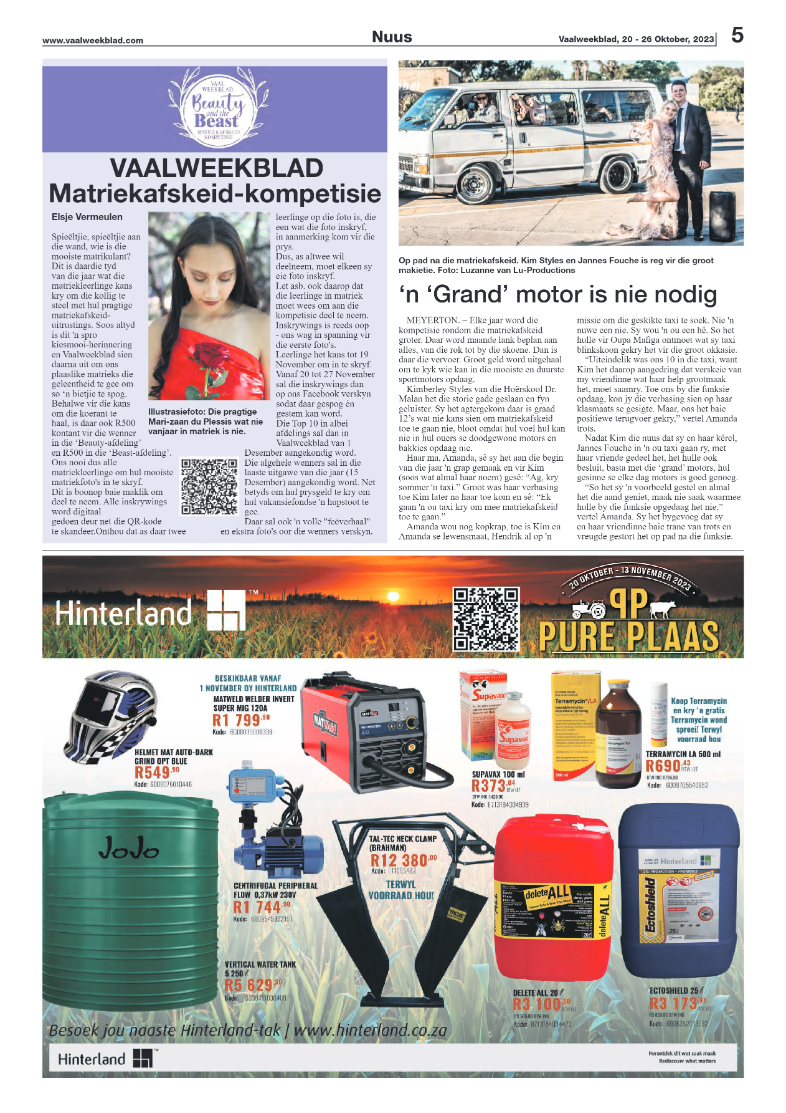 Vaalweekblad, 20 – 26 Oktober, 2023 page 5