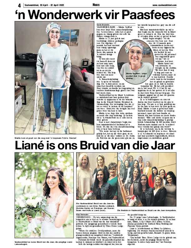 Vaalweekblad, 20 April – 22 April 2022 page 12