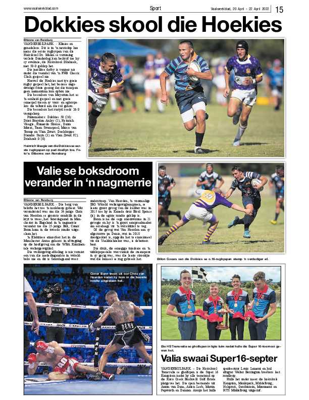 Vaalweekblad, 20 April – 22 April 2022 page 15