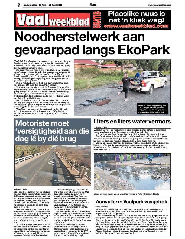 Vaalweekblad, 20 April – 22 April 2022 page 2