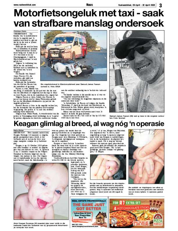 Vaalweekblad, 20 April – 22 April 2022 page 3