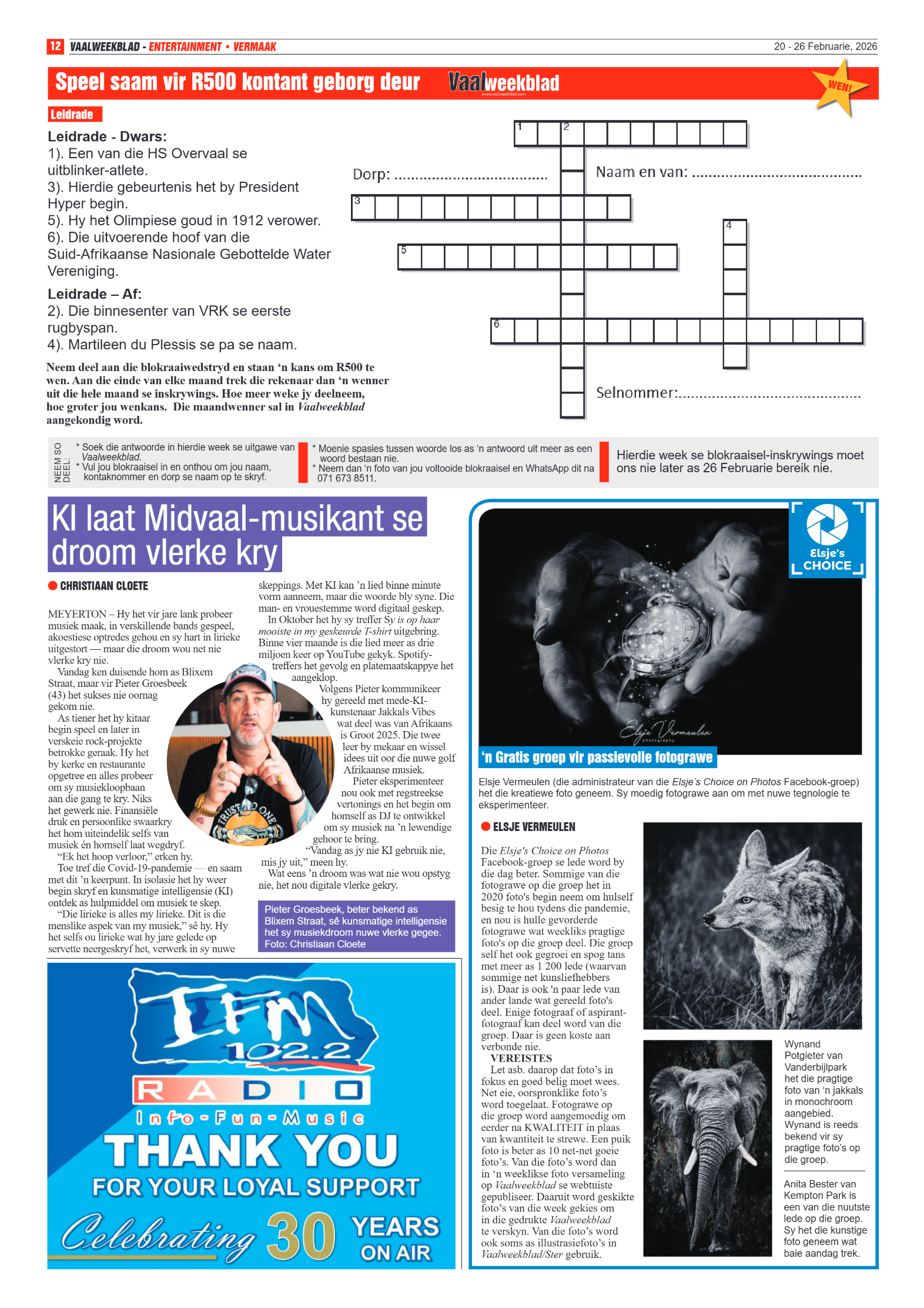Vaalweekblad – 20 Februarie 2026 page 12