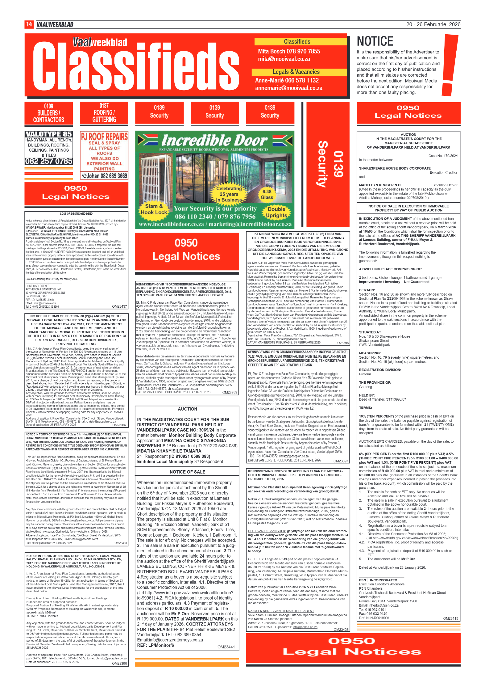 Vaalweekblad – 20 Februarie 2026 page 14