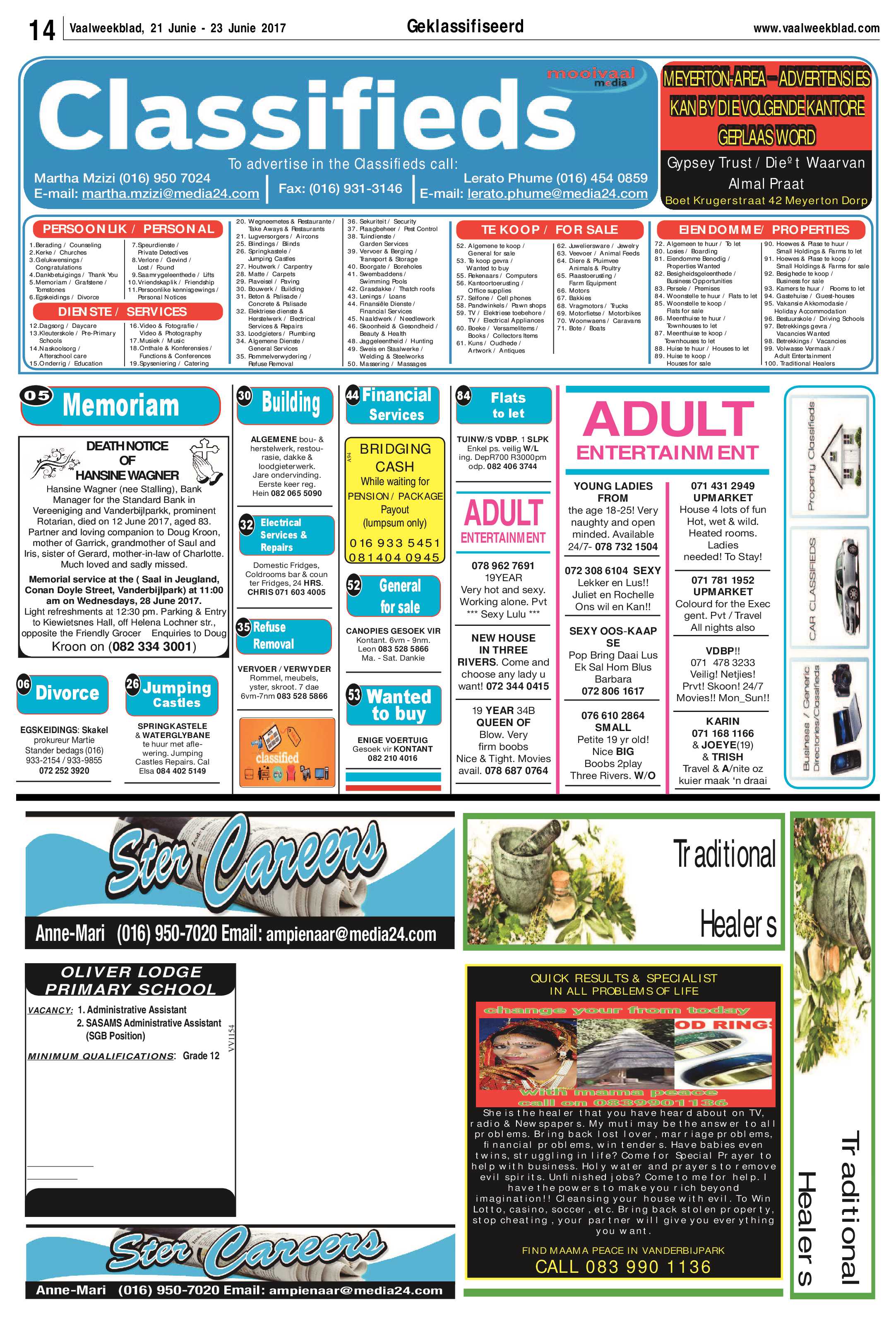 Vaalweekblad 21 -23 Junie 2017 page 14