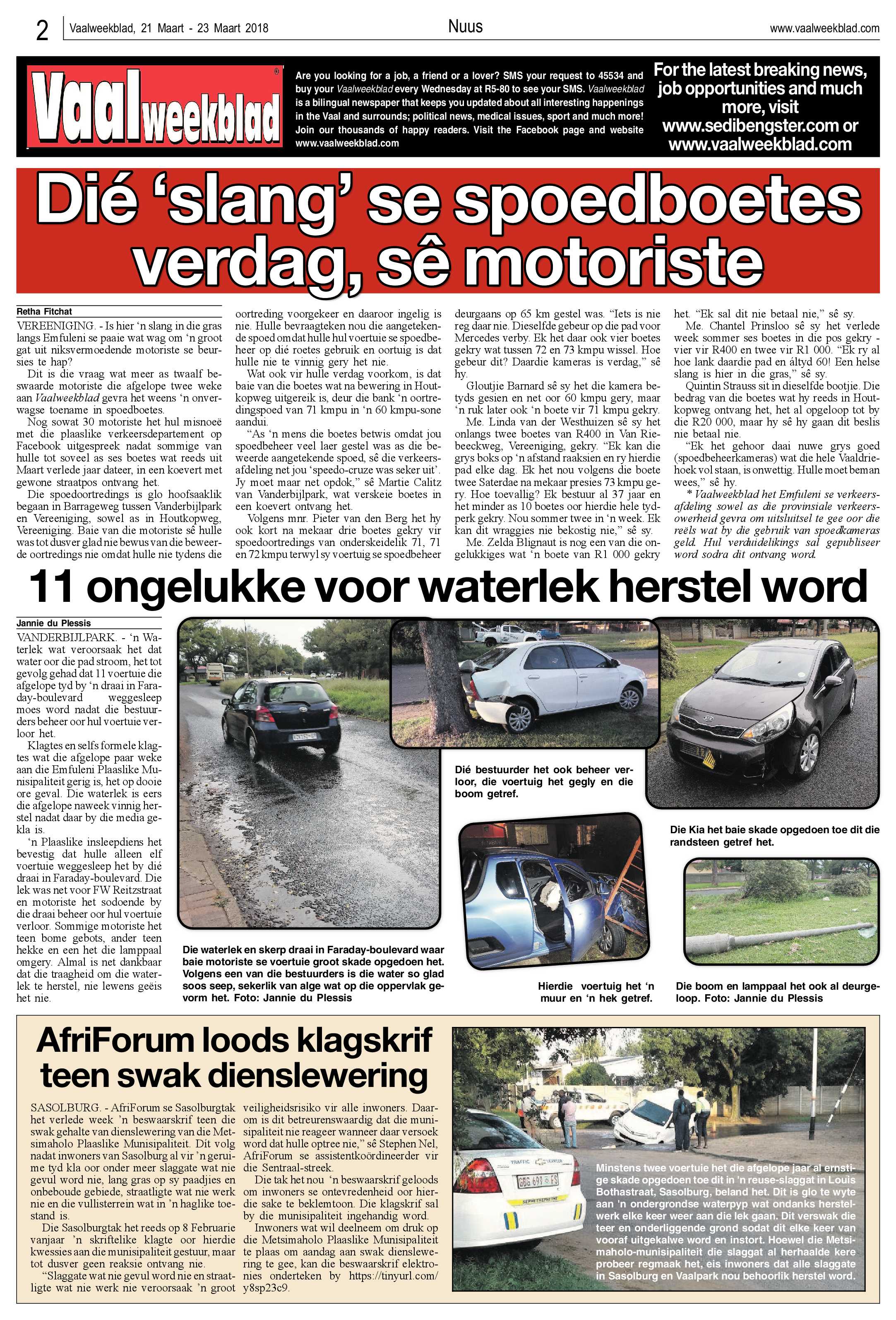 Vaalweekblad 21 – 23 Maart 2018 page 2