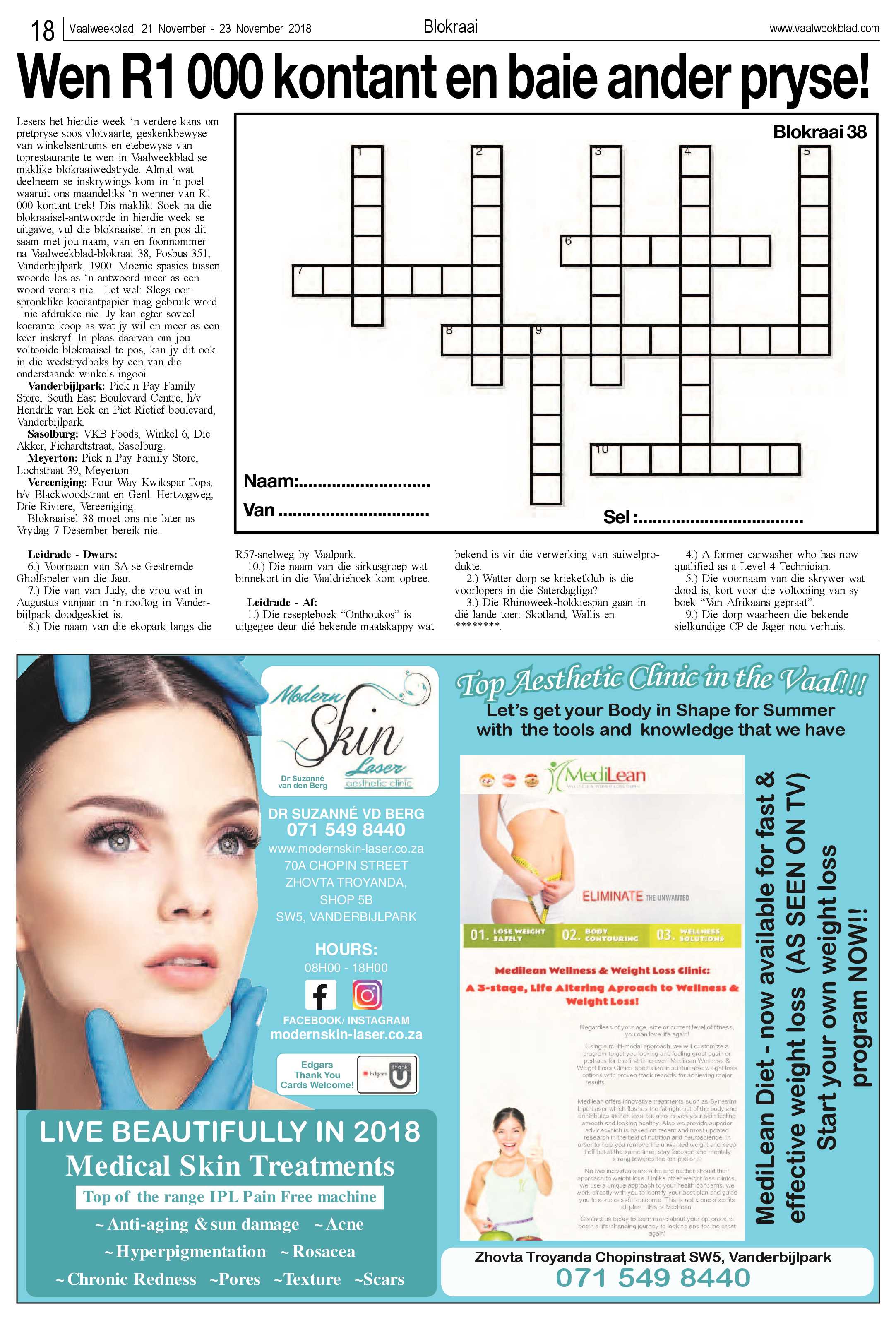 Vaalweekblad 21 – 23 November 2018 page 18