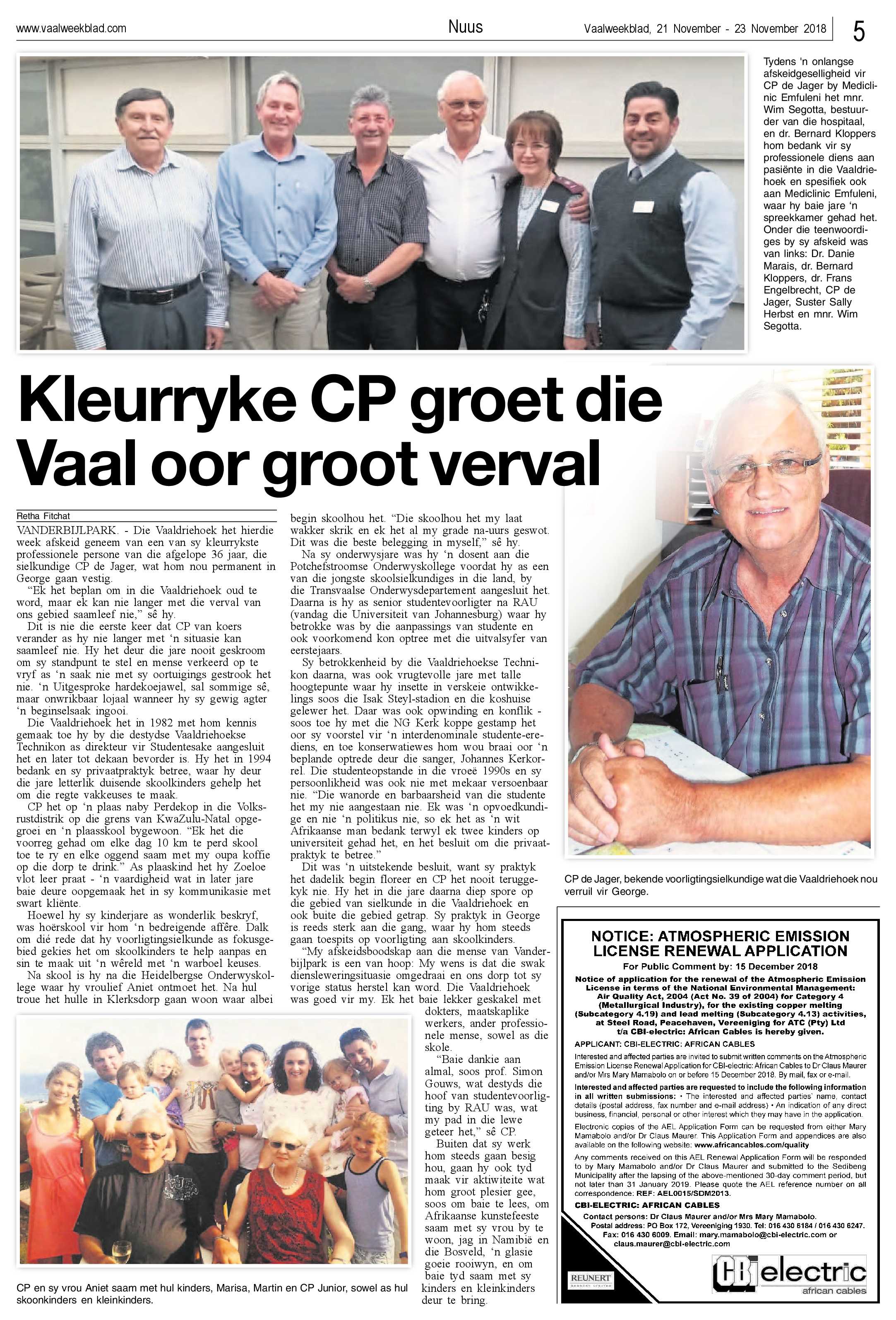 Vaalweekblad 21 – 23 November 2018 page 5